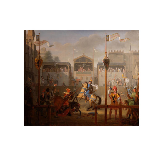 Le Tournoi - Pierre Révoil - Reproduction Peinture