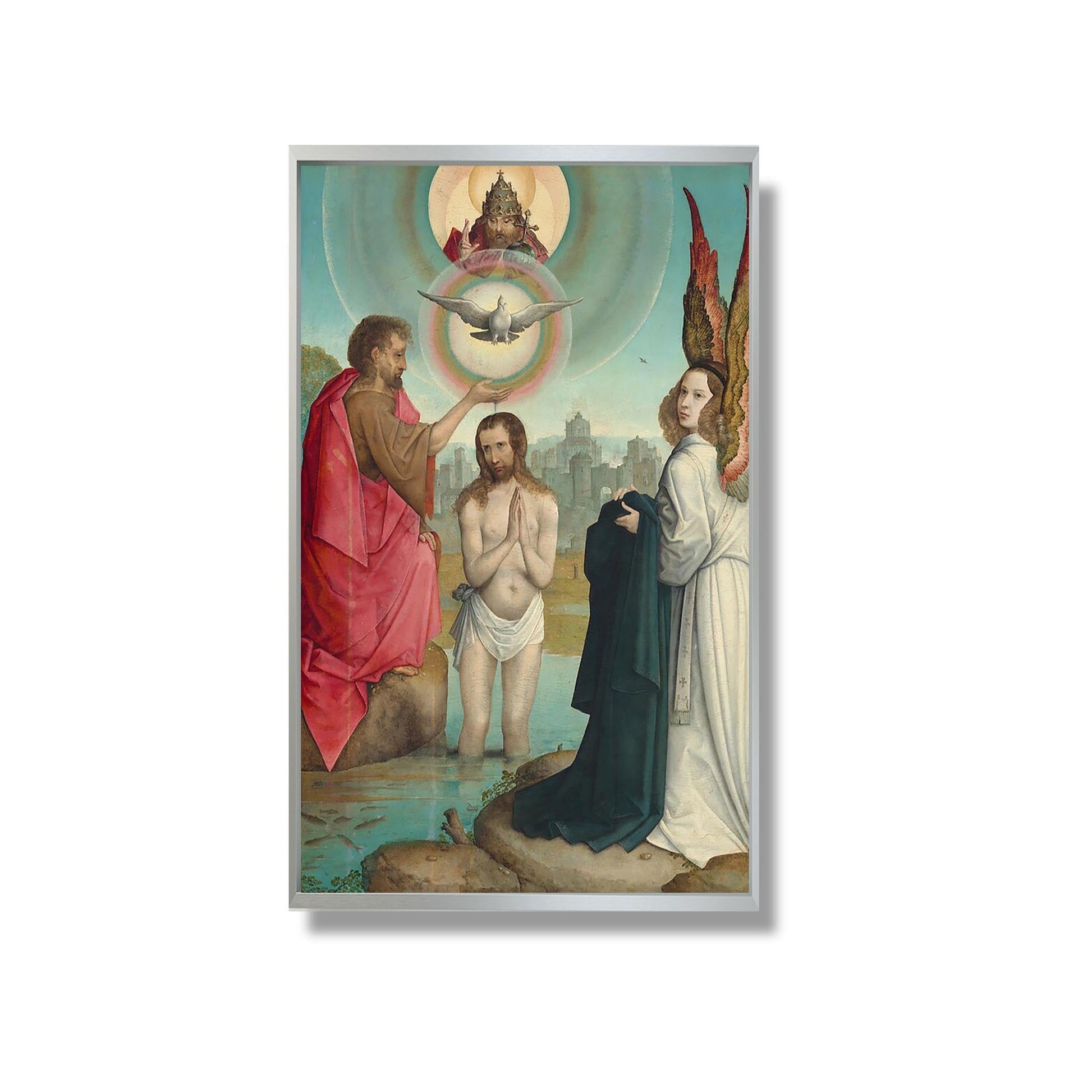 Le baptême du Christ - Juan de Flandes - Reproduction Peinture