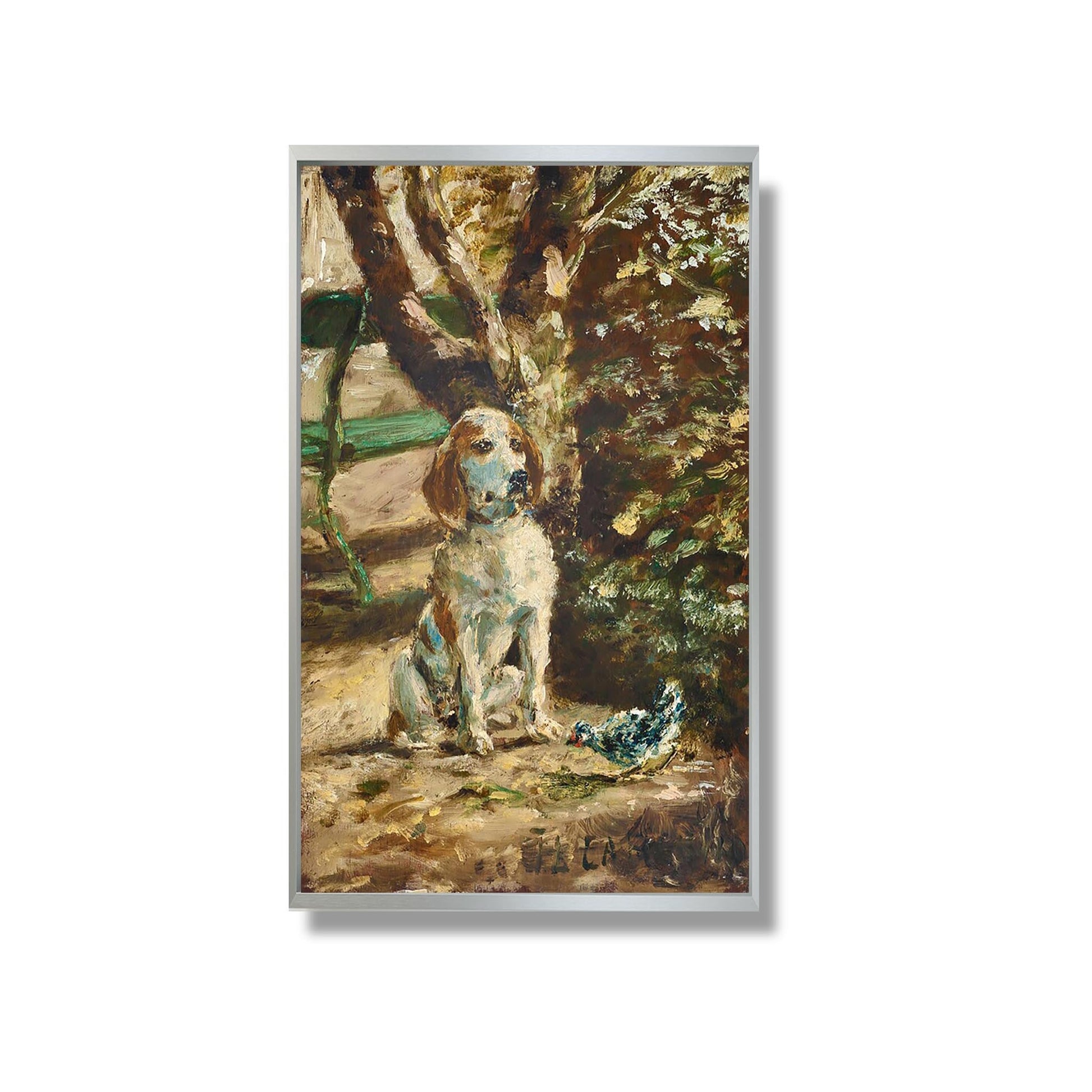 Le chien de l'artiste Flèche - Henri de Toulouse-Lautrec - Reproduction Peinture