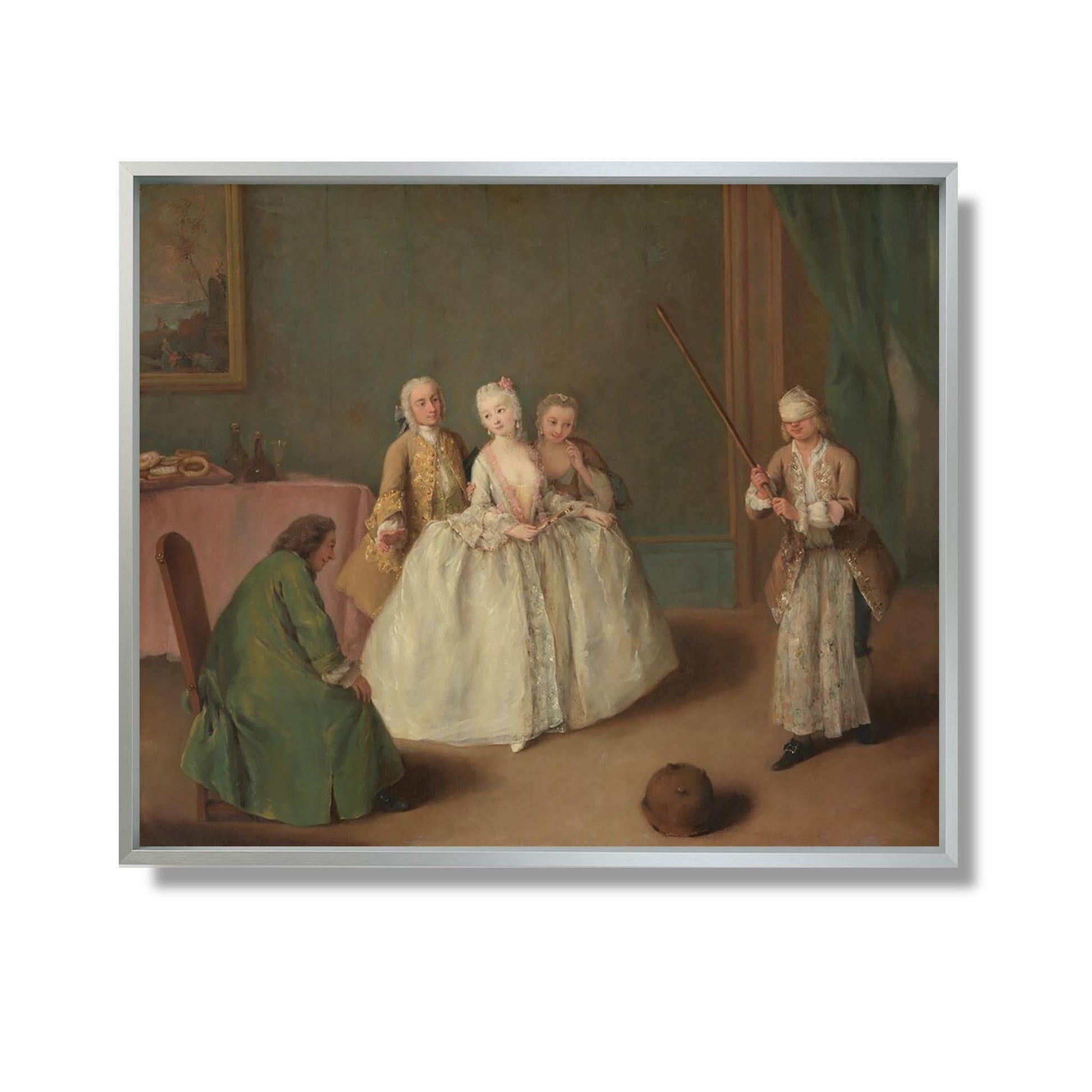 Le jeu de la marmite - Pietro Longhi - Reproduction Peinture