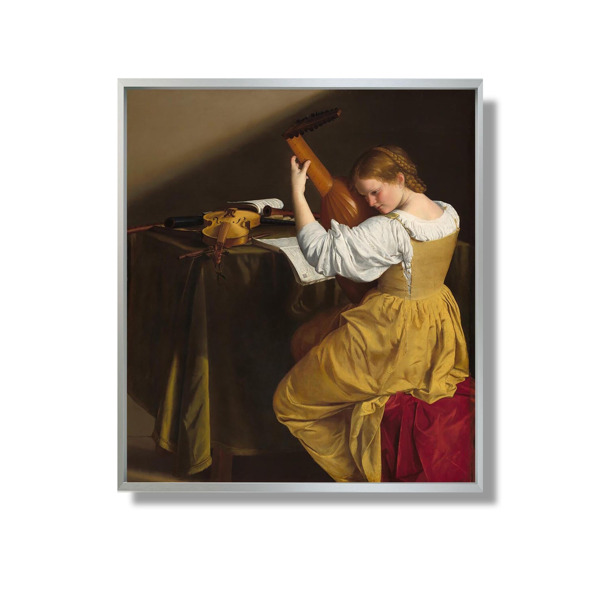 Le joueur de luth - Orazio Gentileschi - Reproduction Peinture