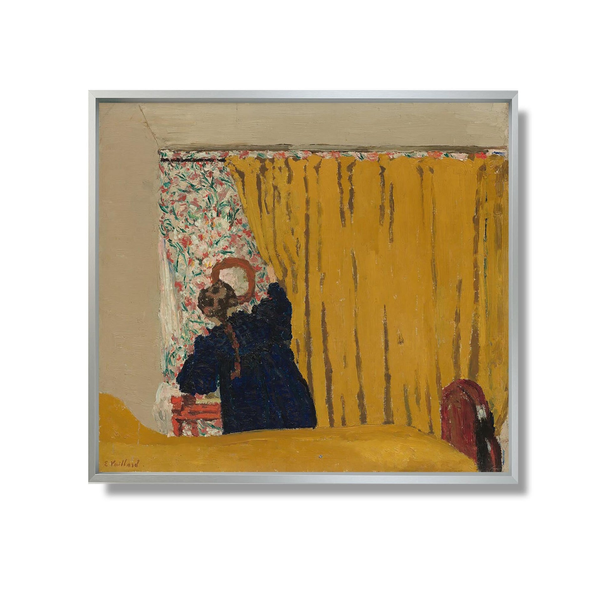 Le rideau jaune - Edouard Vuillard - Reproduction Peinture