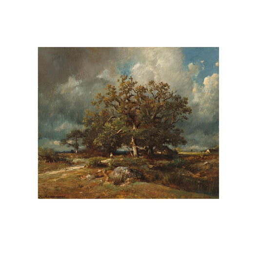 Le vieux chêne - Jules Dupré - Reproduction Peinture