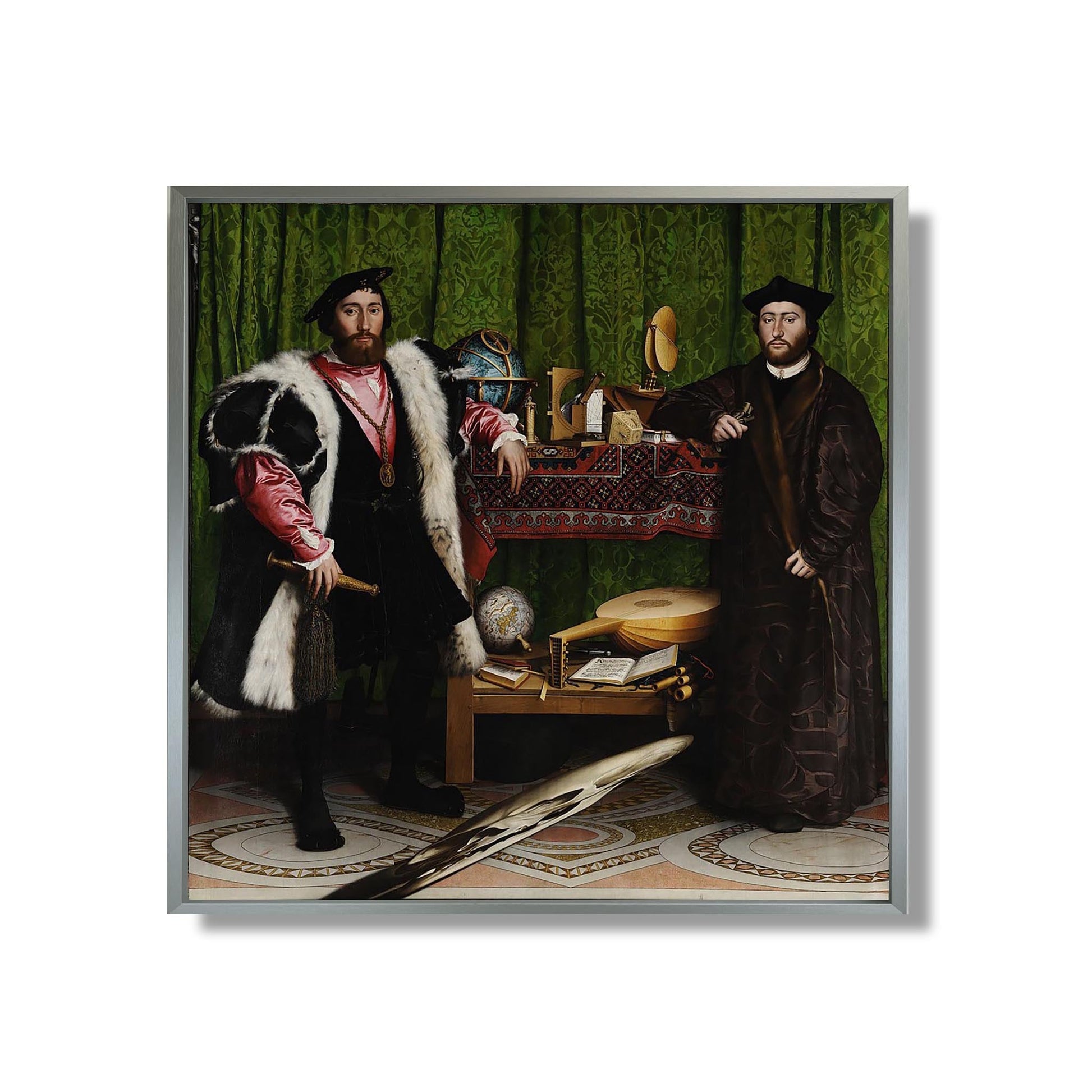 Les Ambassadeurs - Hans Holbein the Younger - Reproduction Peinture