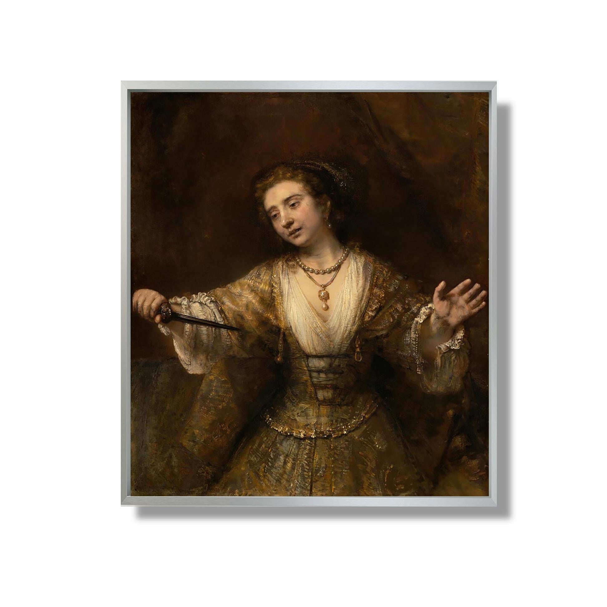 Lucretia - Rembrandt  - Reproduction Peinture