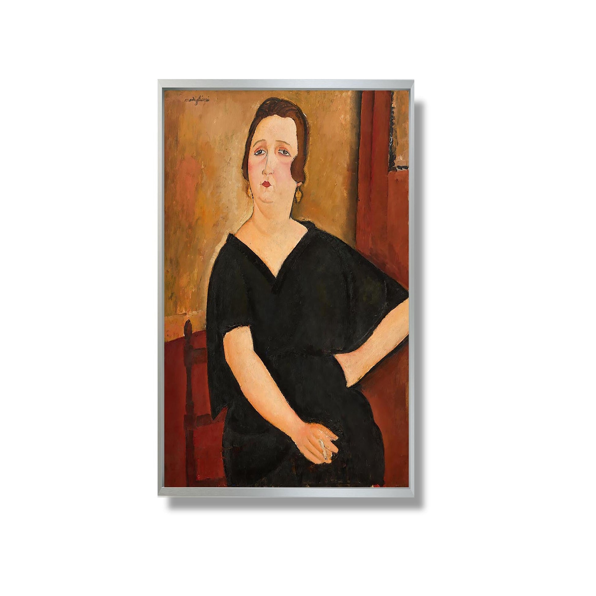 Madame Amédée (Woman with Cigarette) - Amedeo Modigliani - Reproduction Peinture