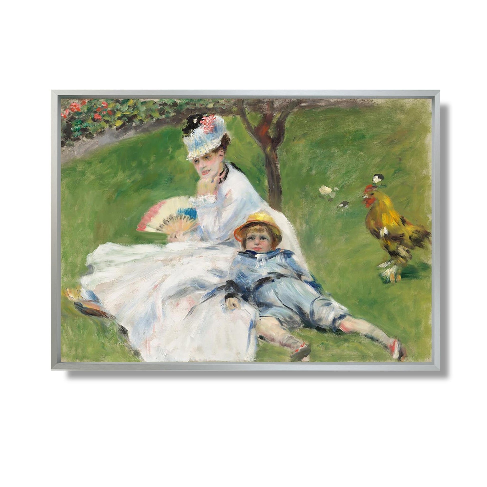Madame Monet et son Fils - Auguste Renoir - Reproduction Peinture