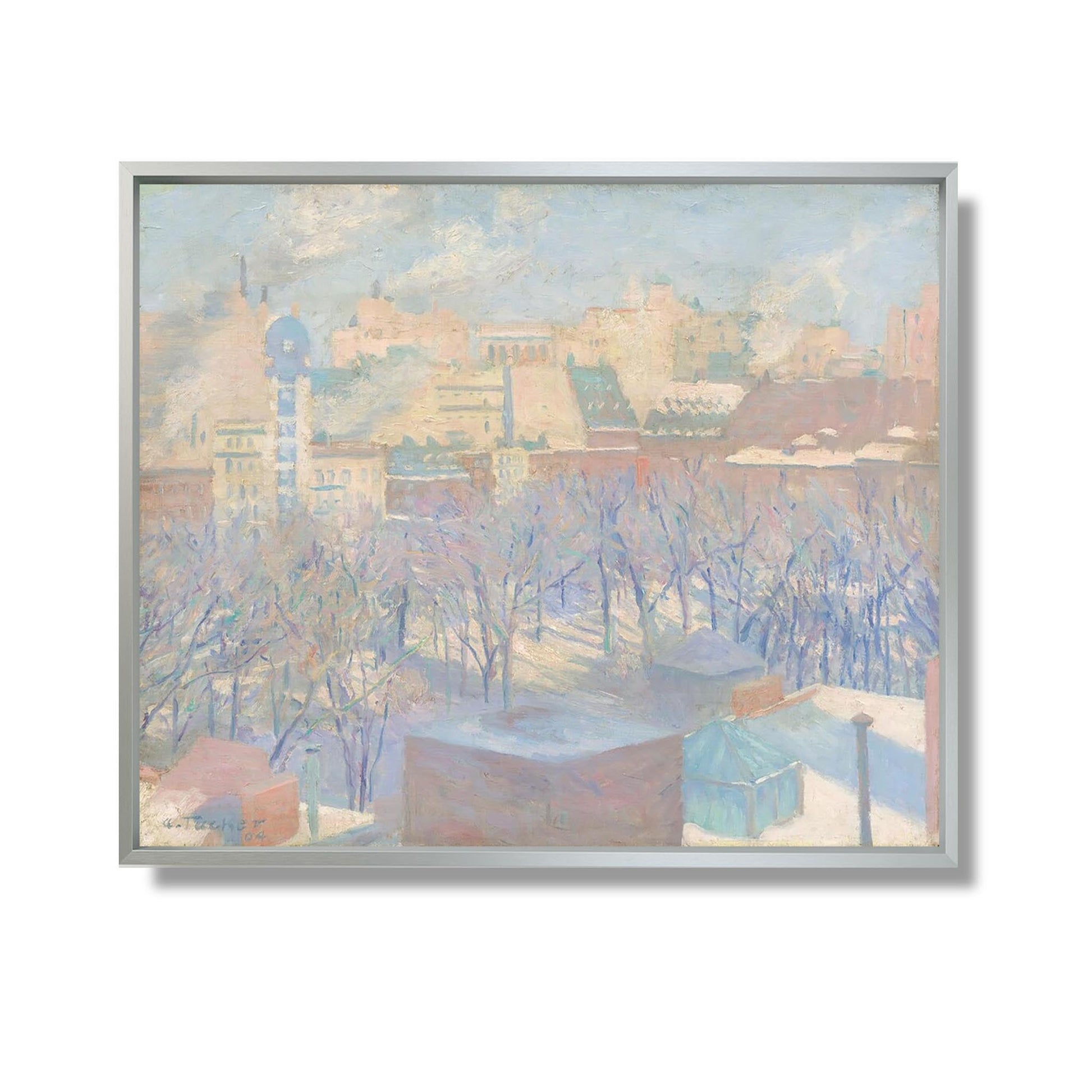 Madison Square, Snow - Allen Tucker - Reproduction Peinture