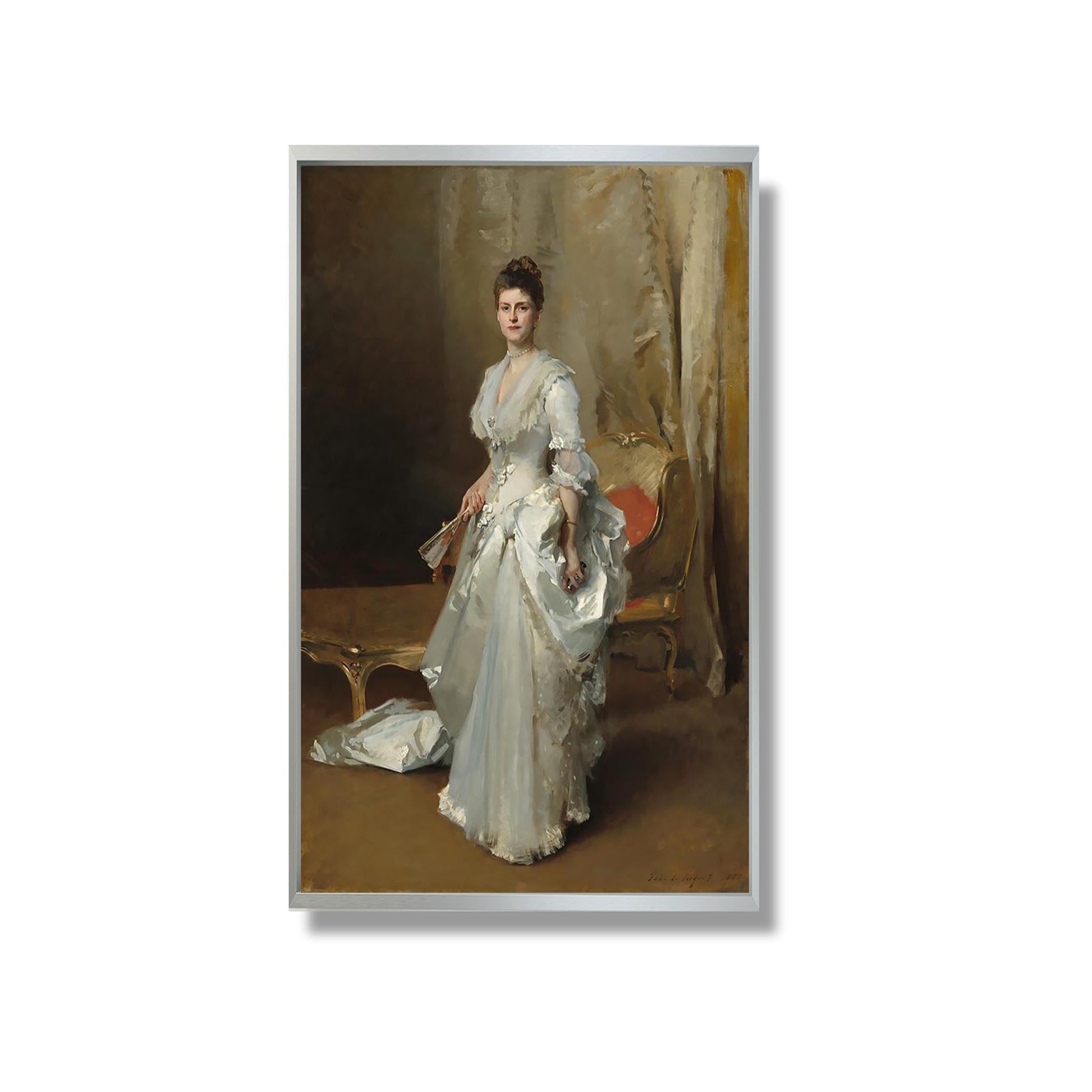 Margaret Stuyvesant Rutherfurd White (Mrs. Henry White) - John Singer Sargent - Reproduction Peinture