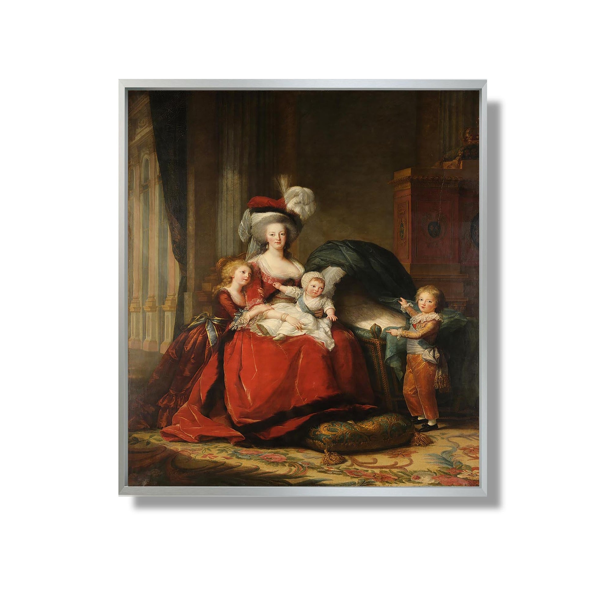 Marie-Antoinette de Lorraine-Habsbourg, reine de France et ses enfants - Louise Elisabeth Vigée-Lebrun - Reproduction Peinture