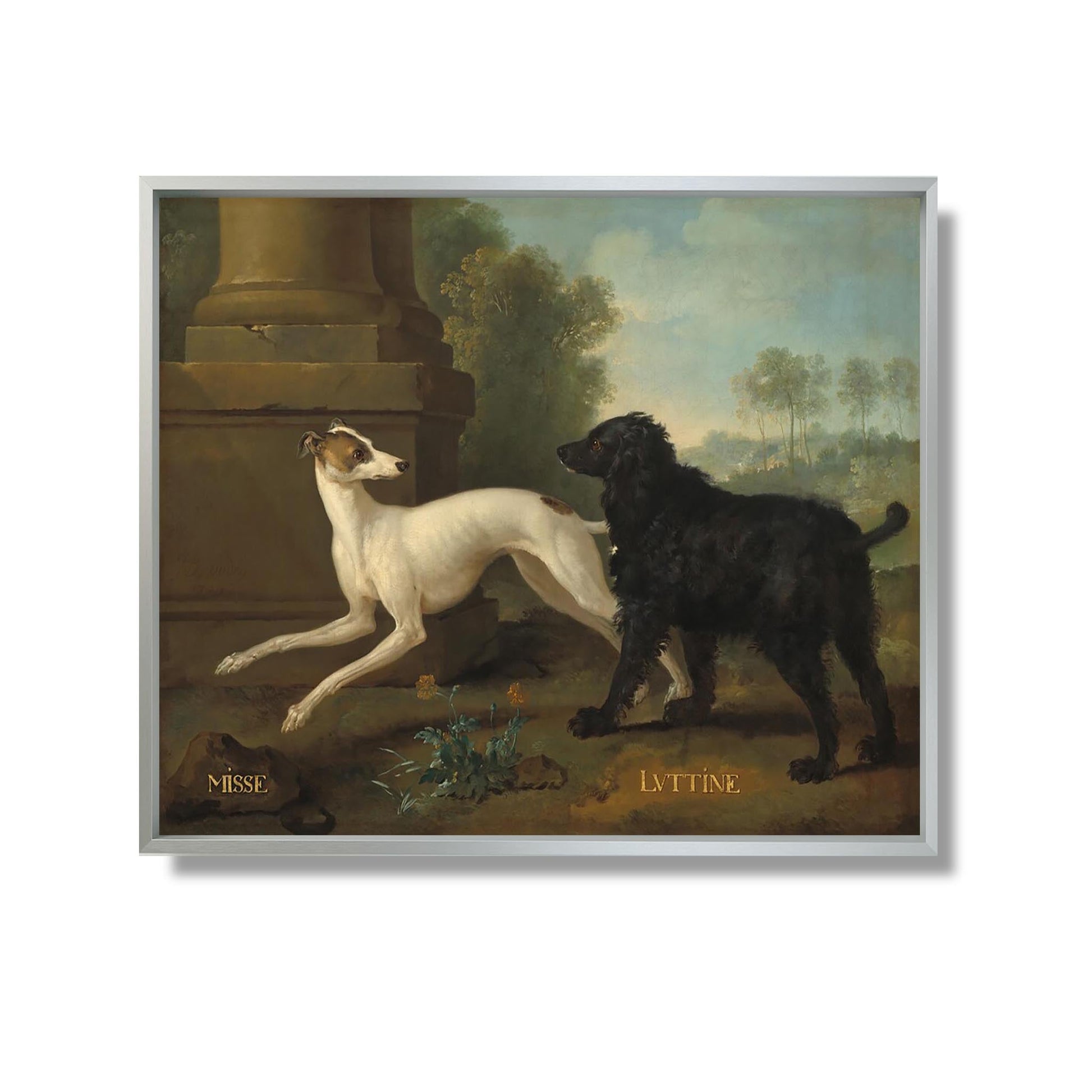 Misse and Luttine - Jean-Baptiste Oudry - Reproduction Peinture