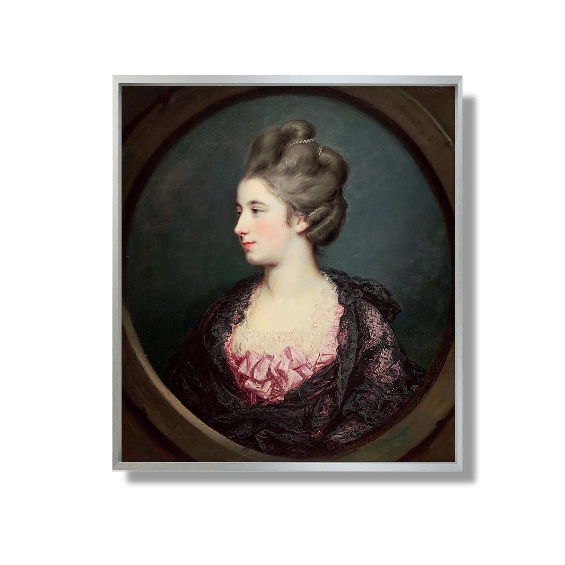 Mrs. Thomas Horne - Francis Cotes - Reproduction Peinture