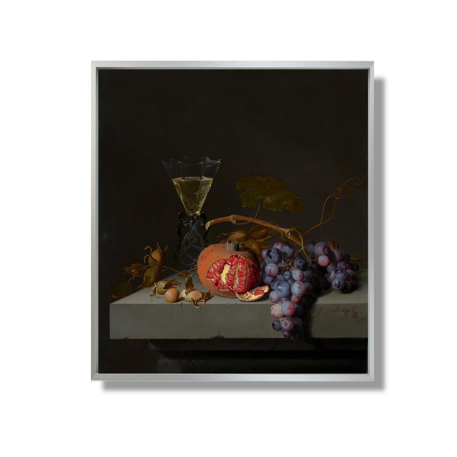 Nature morte aux fruits - Jacob van Walscapelle - Reproduction Peinture