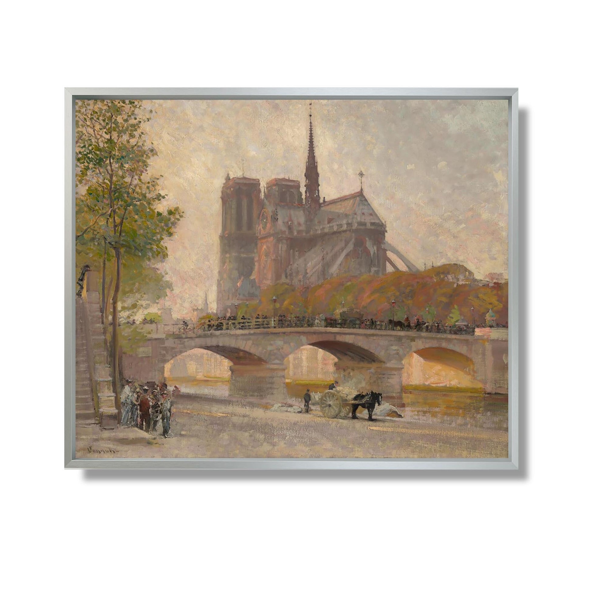 Notre Dame de Paris - Robert William Vonnoh - Reproduction Peinture