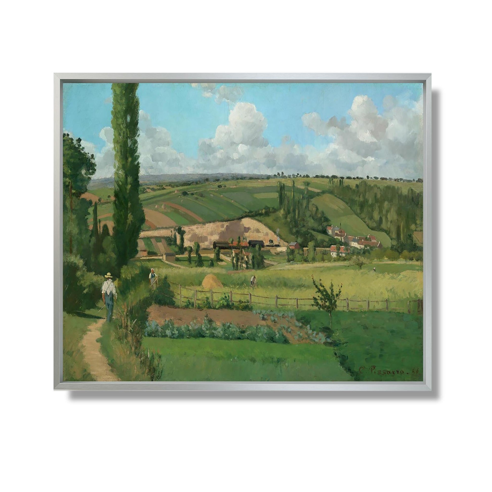 Paysage aux Pâtis, Pontoise, - Camille Pissarro - Reproduction Peinture