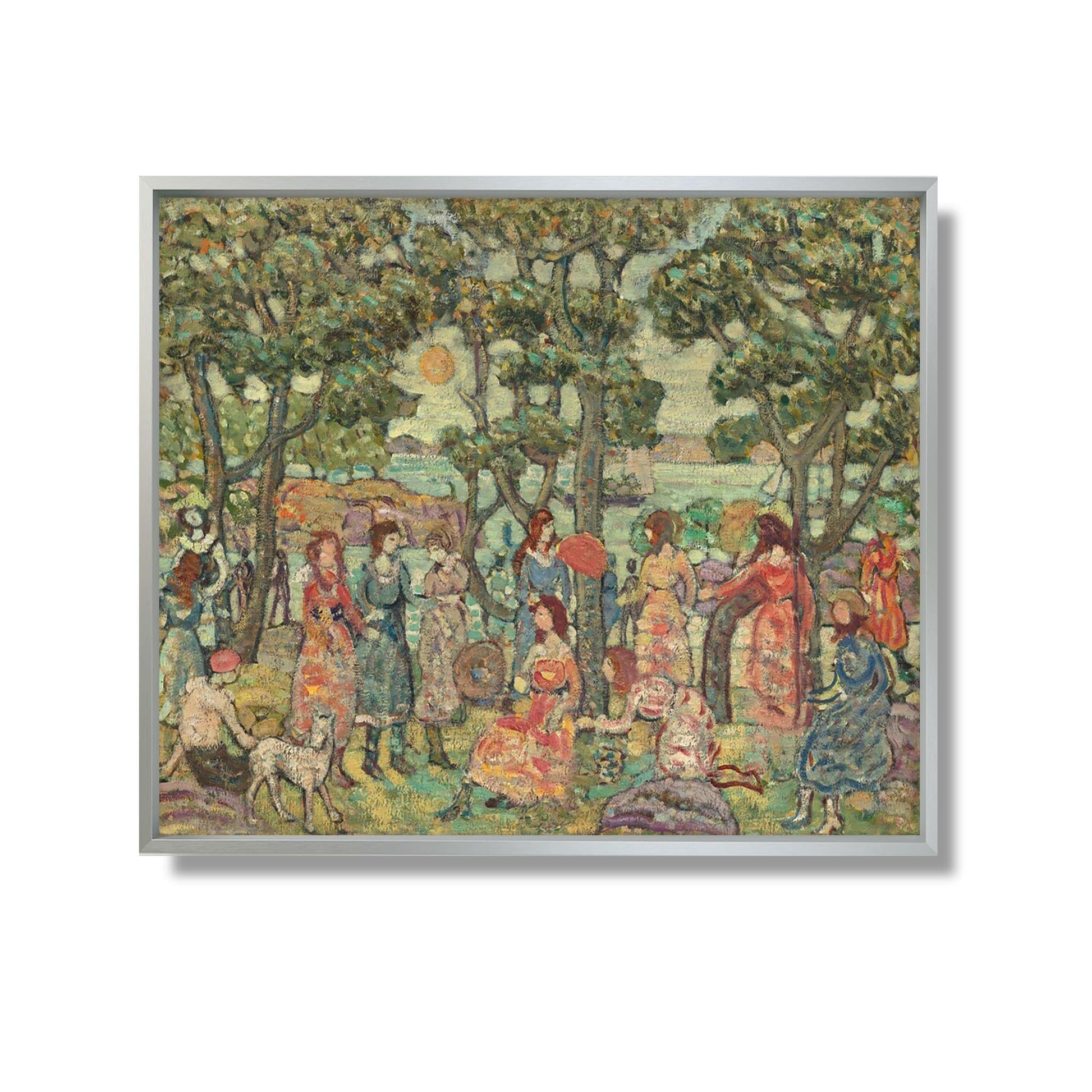 Paysage avec personnages - Maurice Prendergast - Reproduction Peinture