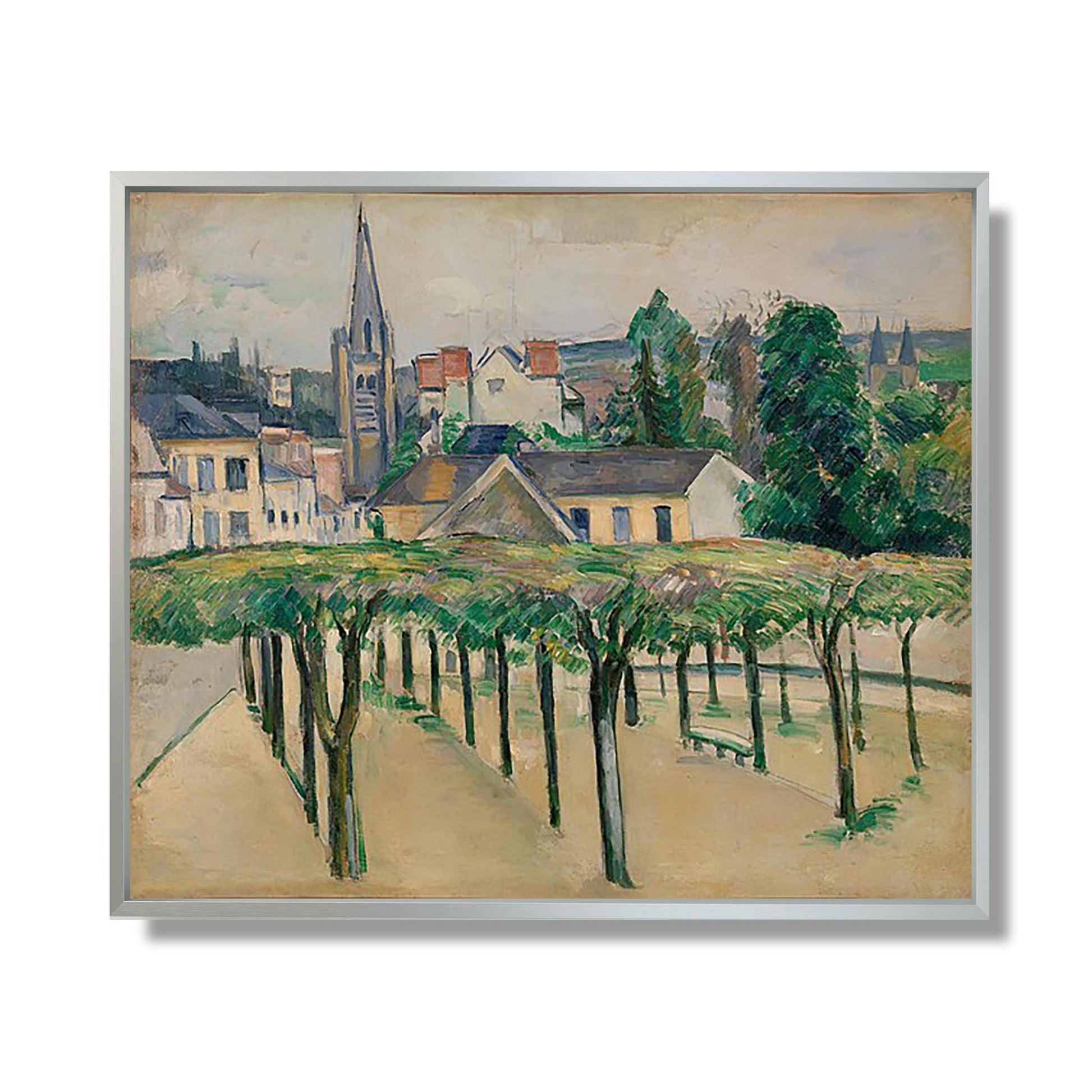 Place de Village - Paul Cézanne - Reproduction Peinture