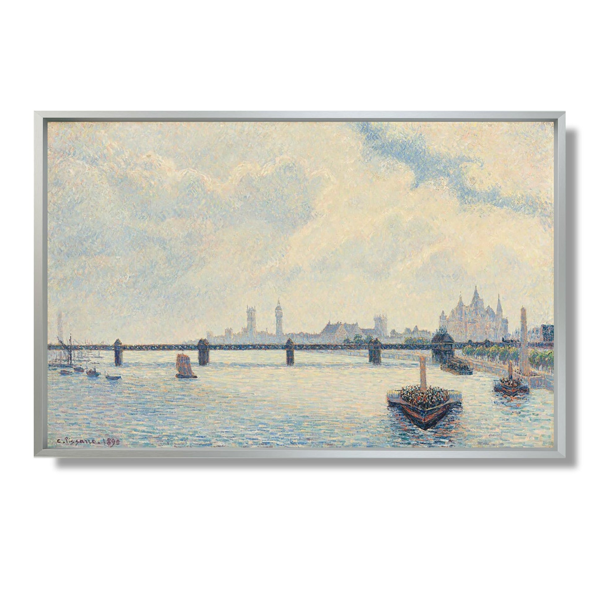 Pont de Charing Cross, Londres - Camille Pissarro - Reproduction Peinture
