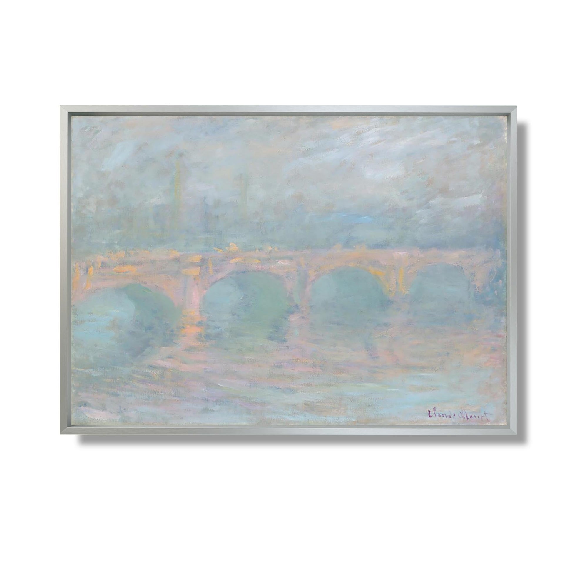Pont de Waterloo, Londres, au coucher du soleil - Claude Monet - Reproduction Peinture