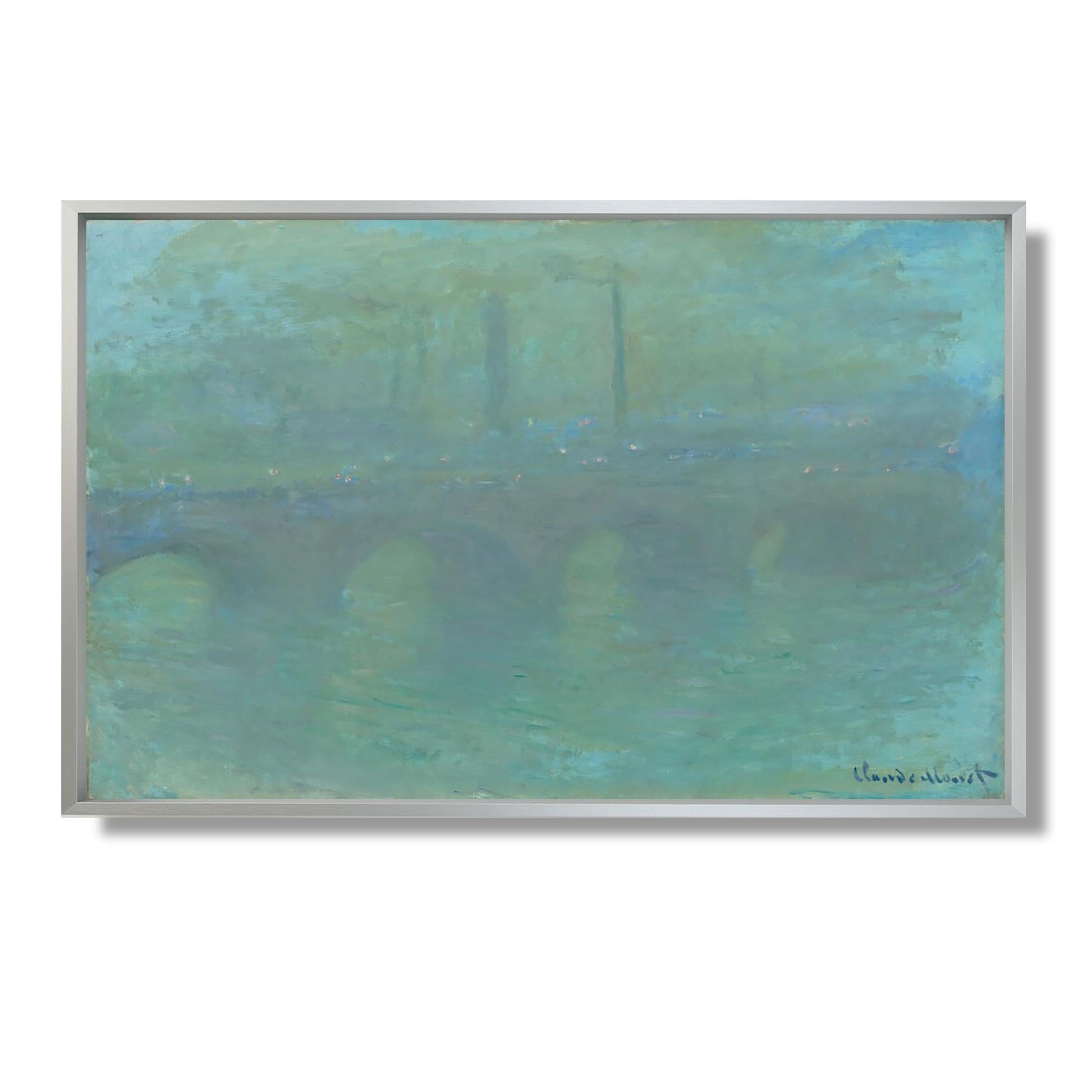 Pont de Waterloo, Londres, au crépuscule - Claude Monet - Reproduction Peinture