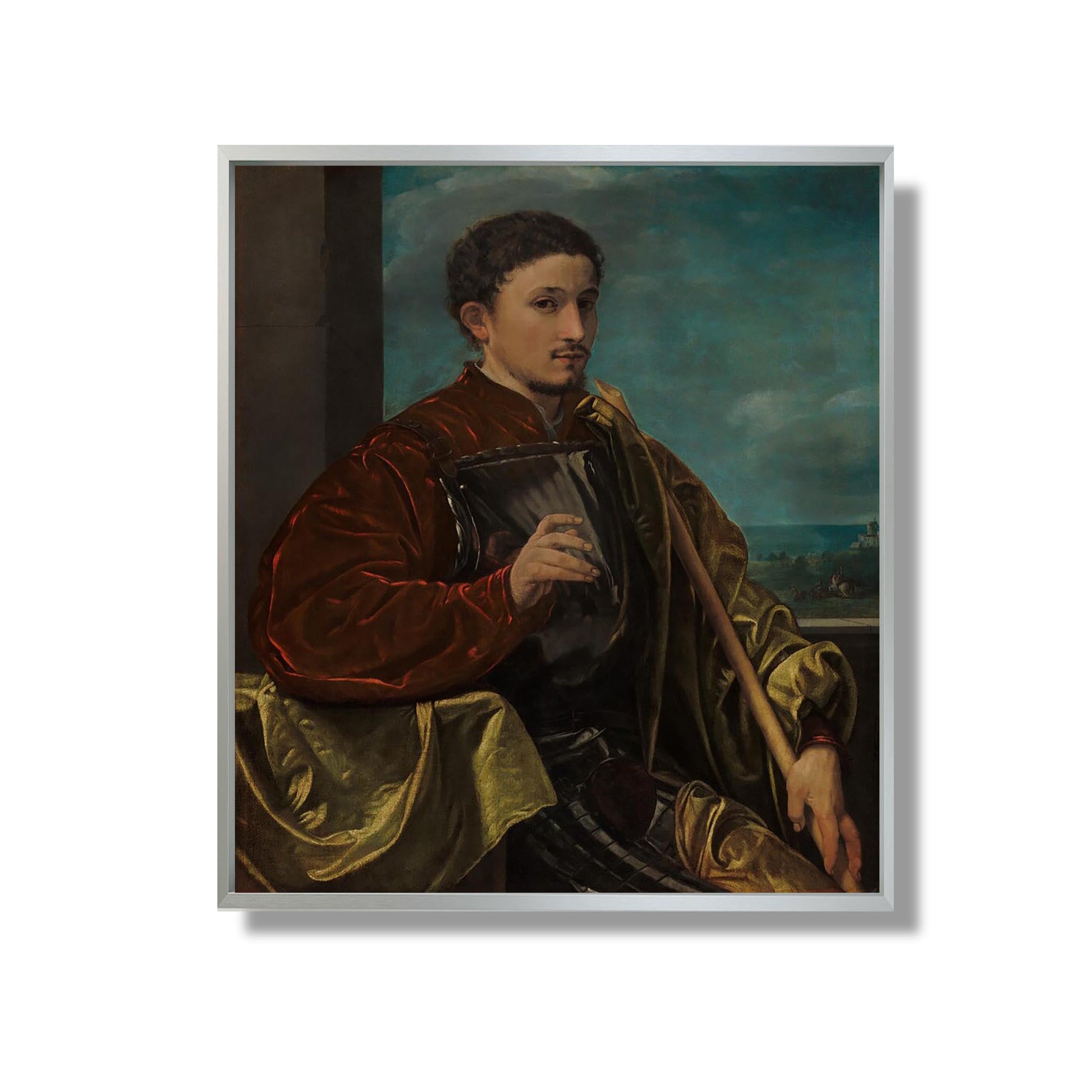 Portrait d'un chevalier - Giovanni Girolamo Savoldo - Reproduction Peinture