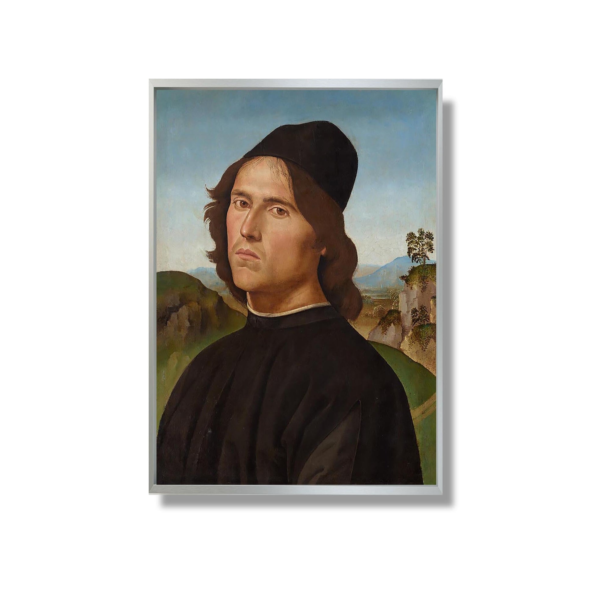 Portrait of Lorenzo di Credi - Pietro Perugino - Reproduction Peinture