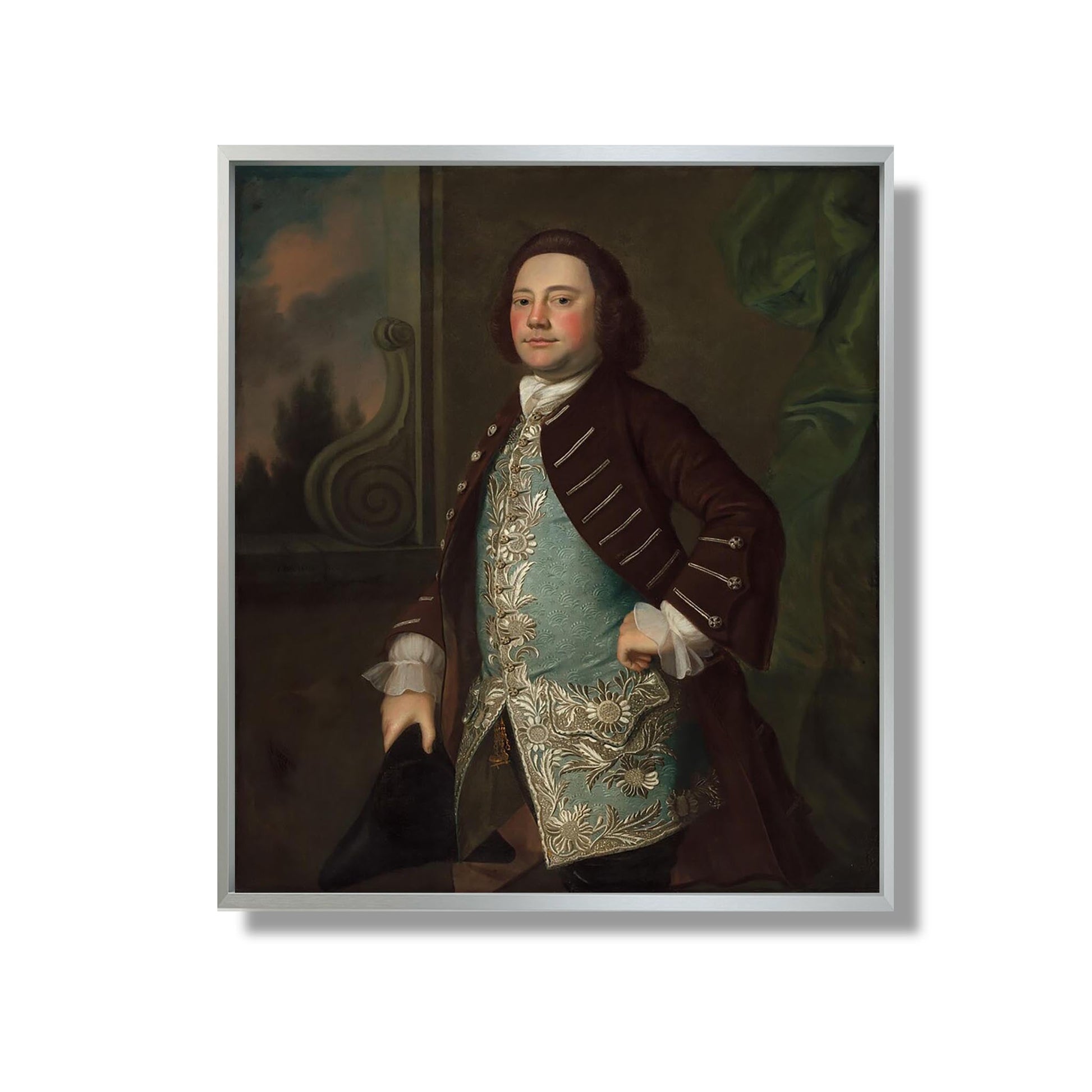 Portrait of a Gentleman - Joseph Blackburn - Reproduction Peinture