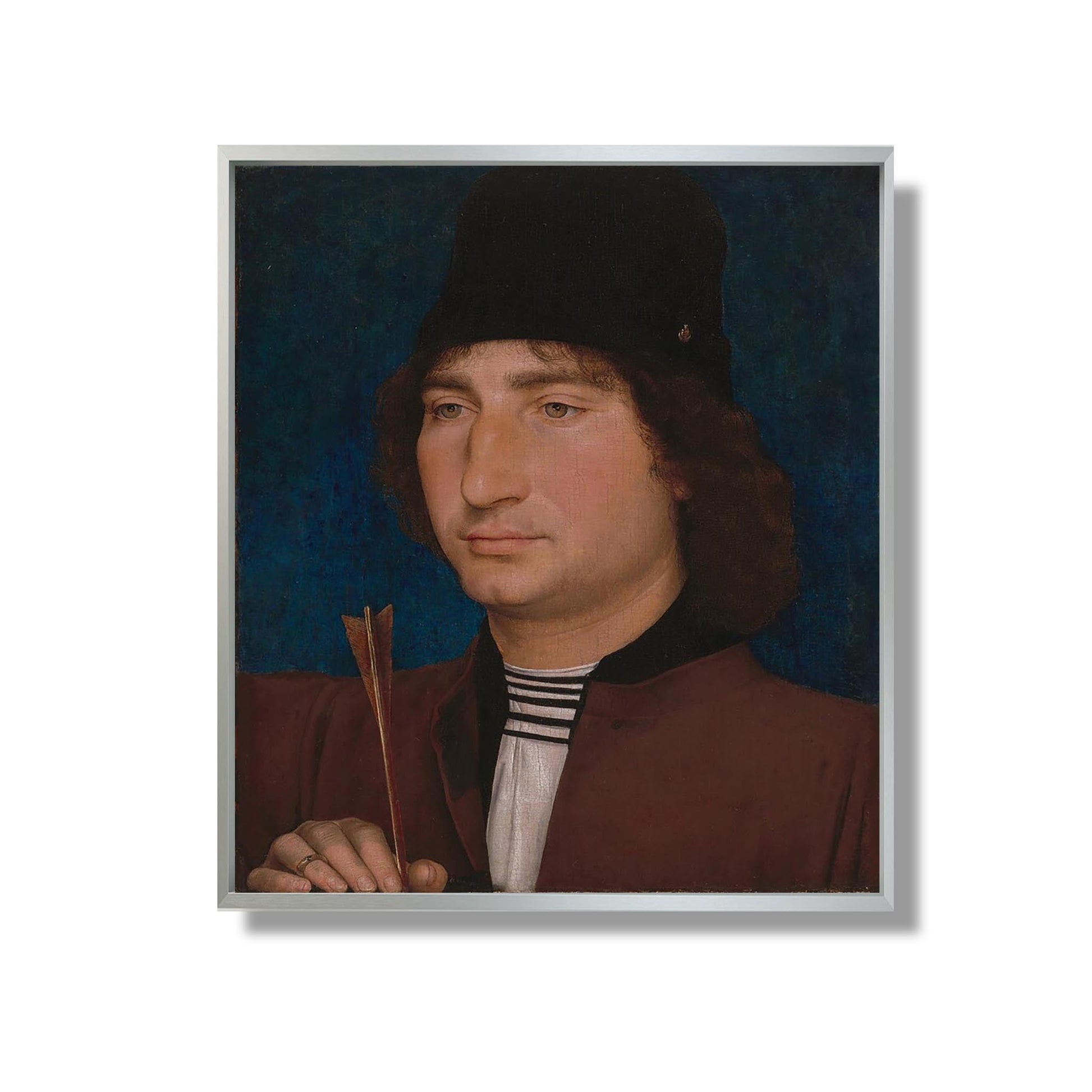 Portrait of a Man with an Arrow - Hans Memling - Reproduction Peinture