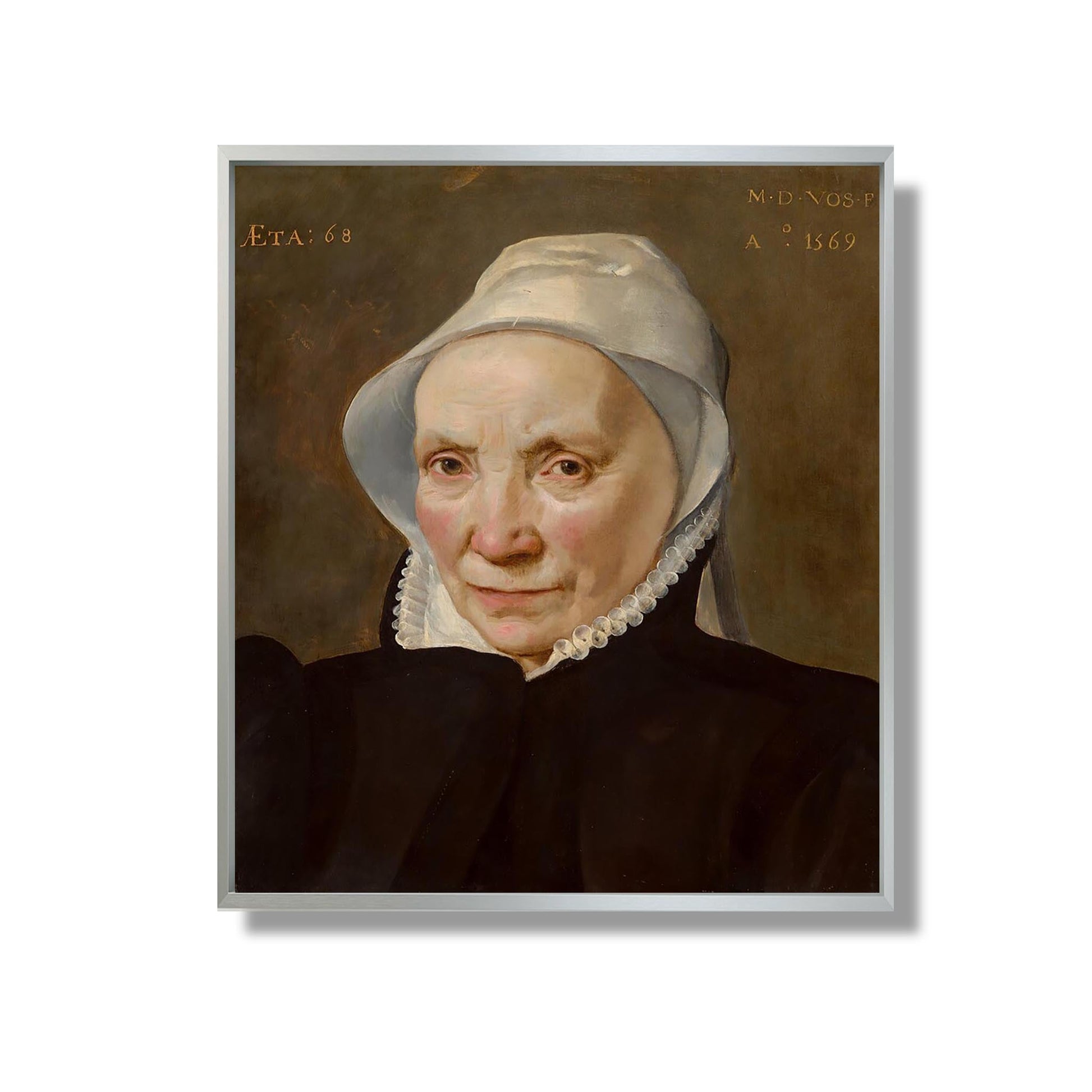 Portrait of a Woman Aged Sixty-Eight - Maarten de Vos - Reproduction Peinture