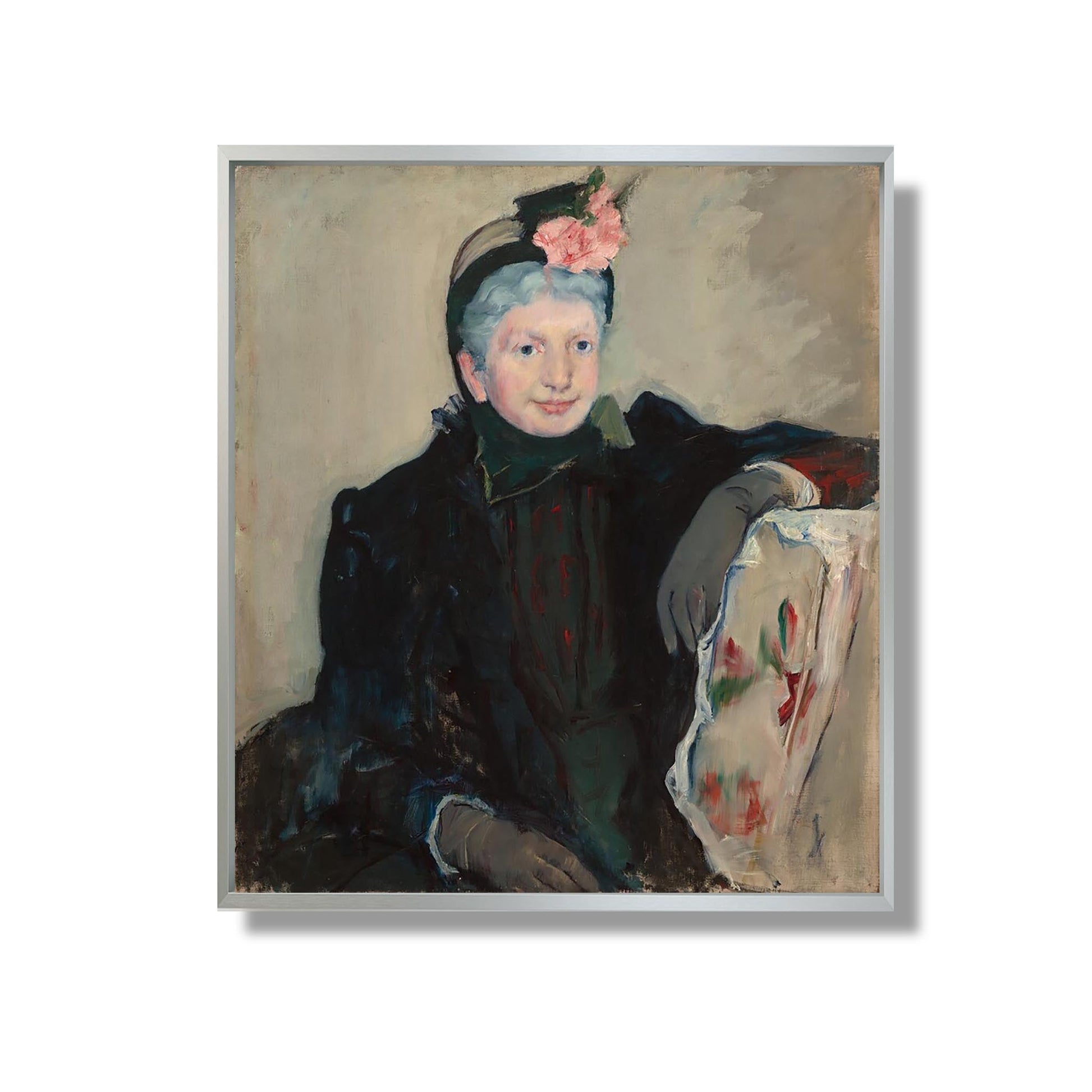 Portrait of an Elderly Lady - Mary Cassatt - Reproduction Peinture