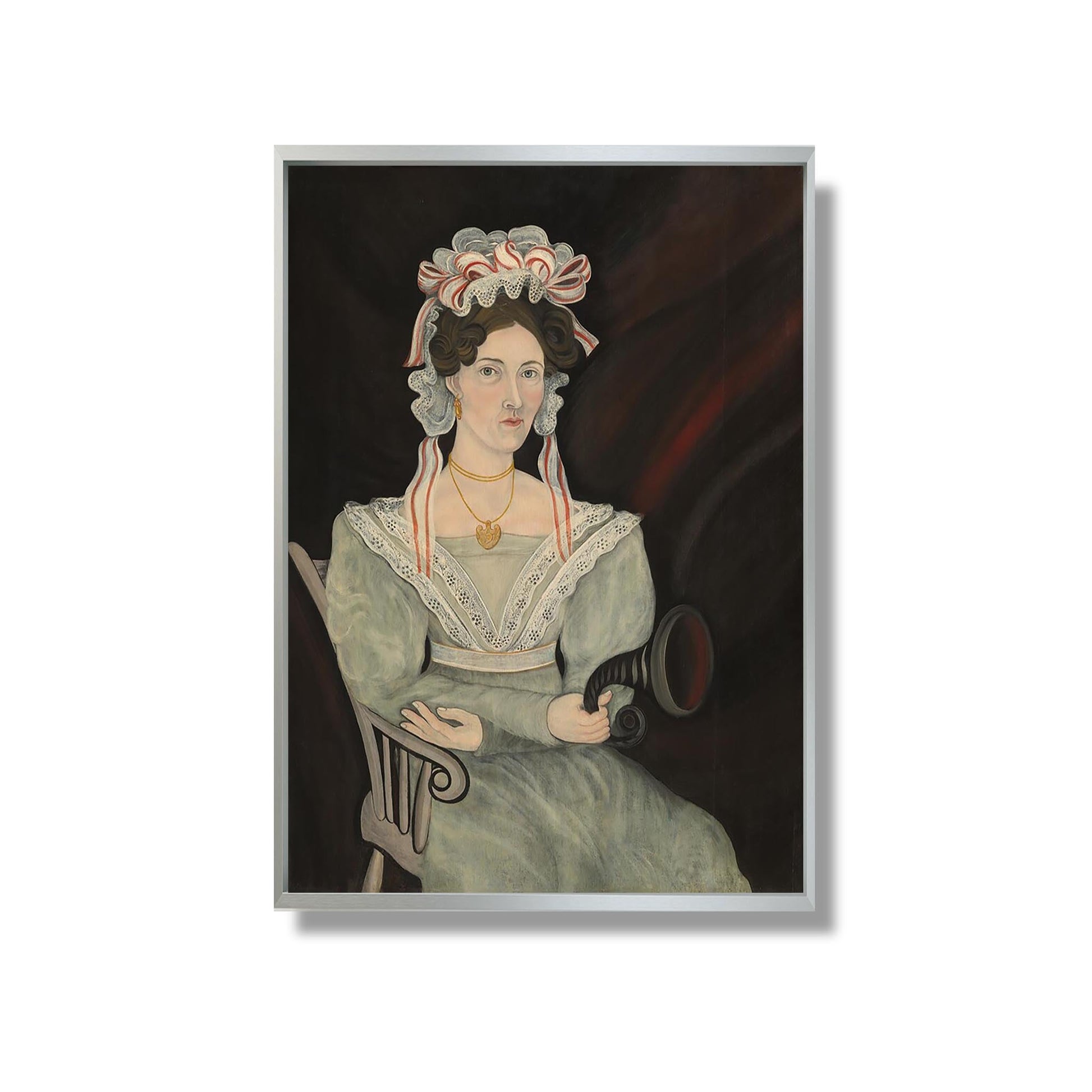 Possibly Mrs. William Sheldon - Asahel Powers - Reproduction Peinture