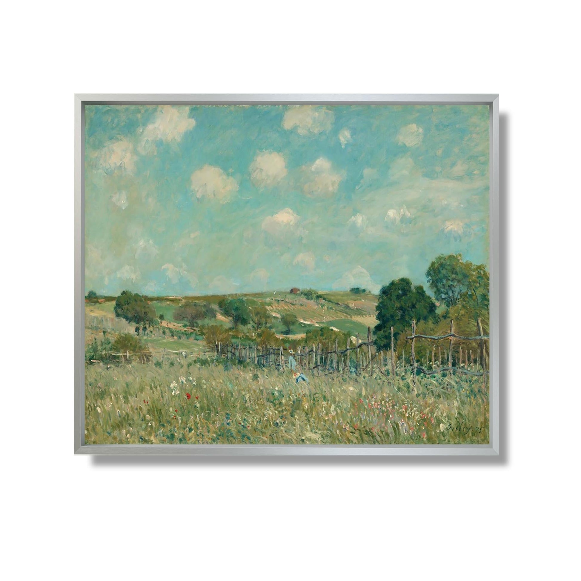 Prairie - Alfred Sisley - Reproduction Peinture
