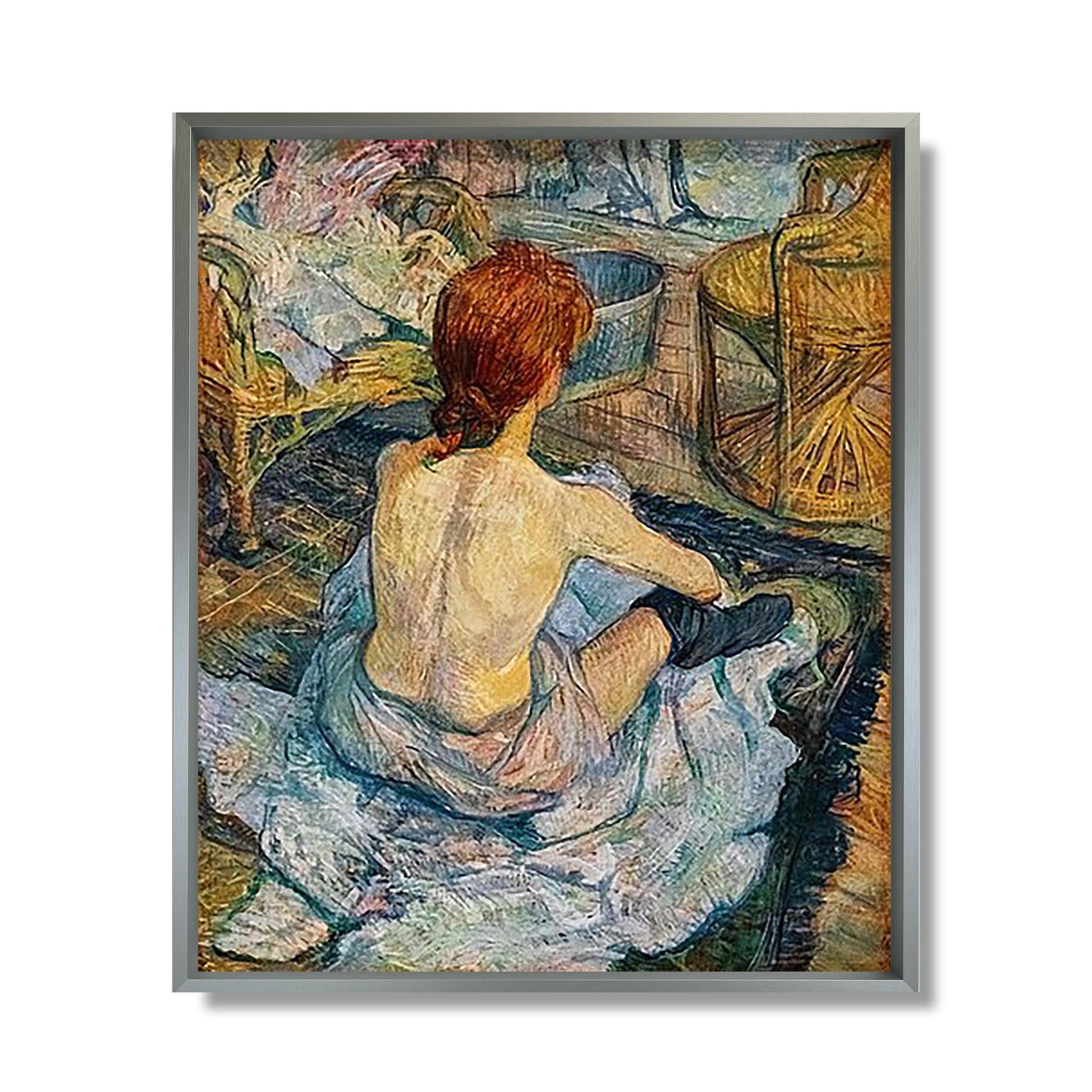 Rousse, La Toilette - Henri de Toulouse-Lautrec - Reproduction Peinture