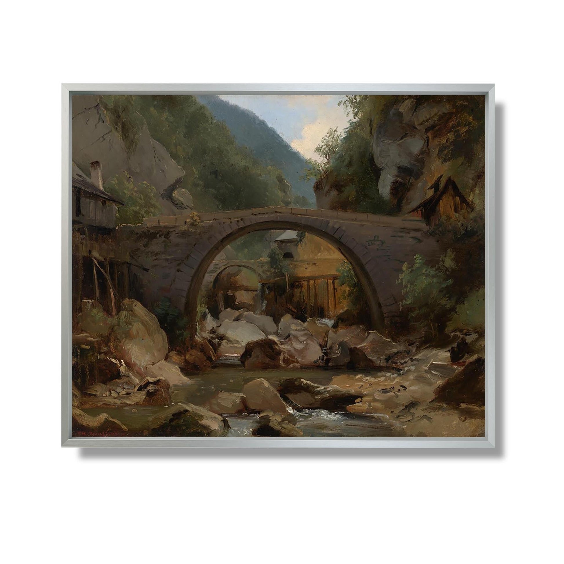 Ruisseau de montagne en Auvergne - Théodore Rousseau - Reproduction Peinture