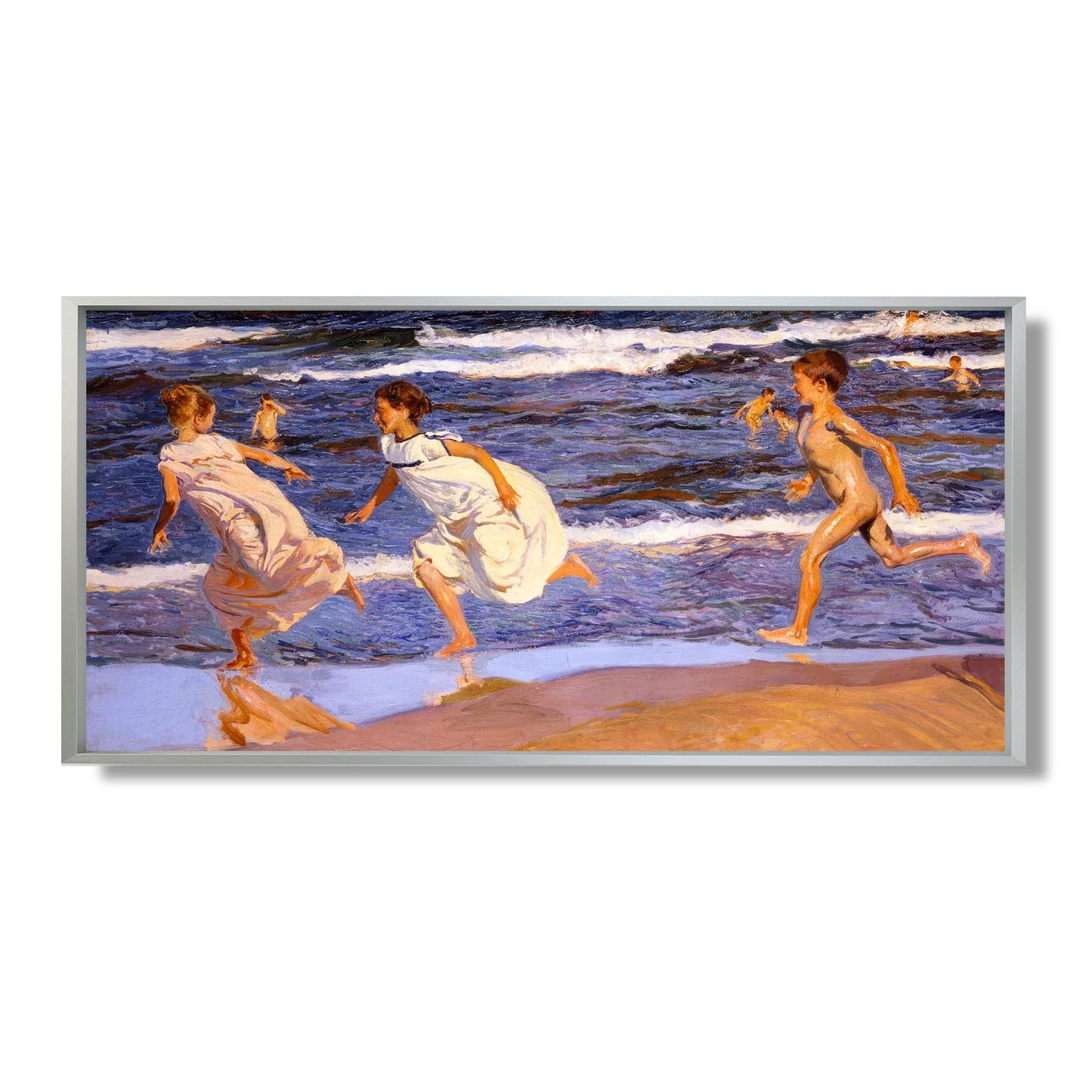 Running along the beach - Joaquin Sorolla y Bastida