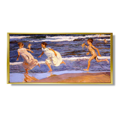 Running along the beach - Joaquin Sorolla y Bastida