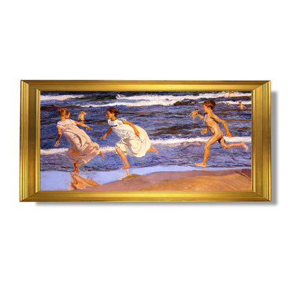 Running along the beach - Joaquin Sorolla y Bastida