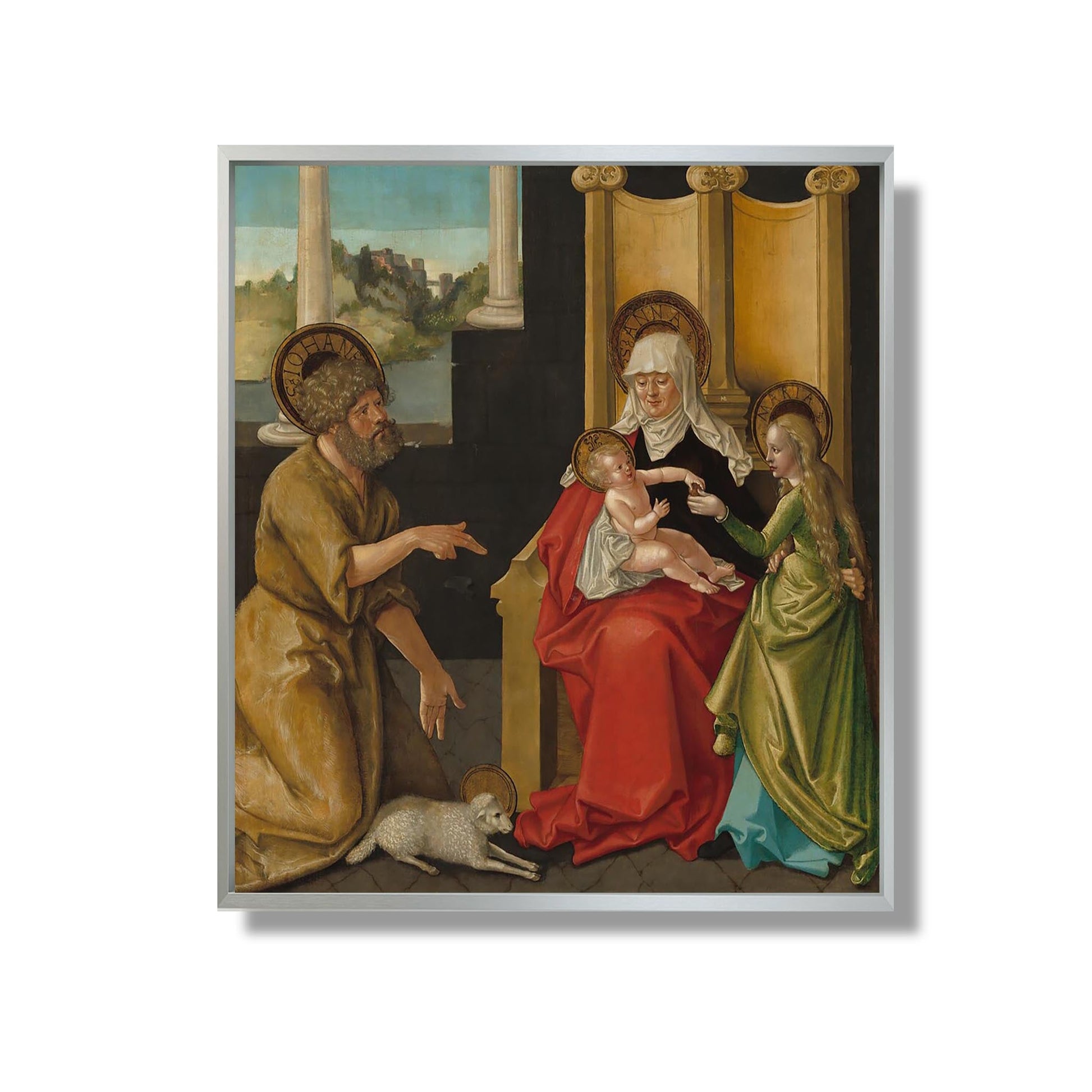 Saint Anne with the Christ Child, the Virgin, and Saint John the Baptist - Hans Baldung Grien - Reproduction Peinture