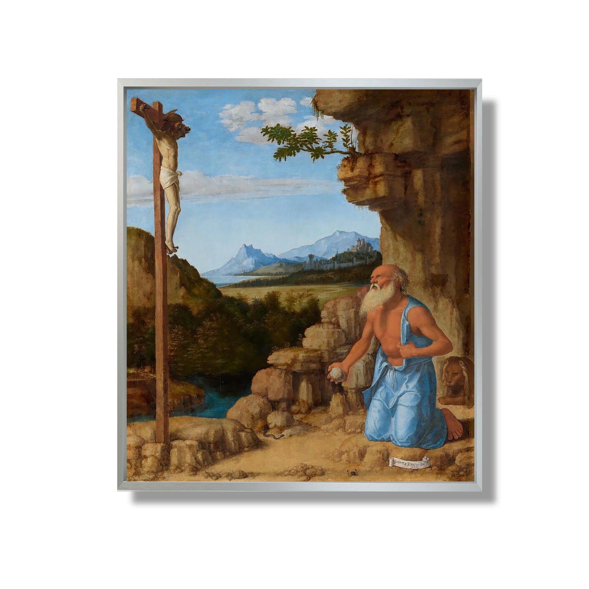 Saint Jérôme dans le désert - Cima da Conegliano - Reproduction Peinture