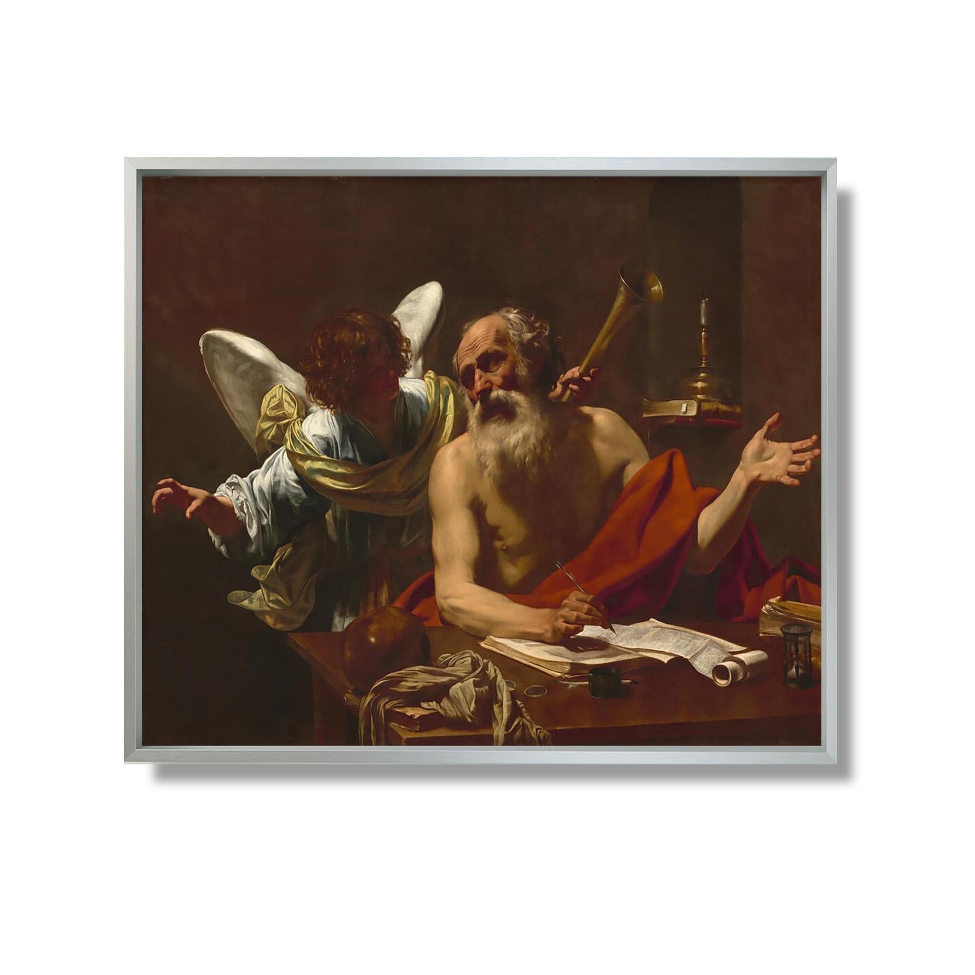 Saint Jérôme et l'Ange - Simon Vouet - Reproduction Peinture