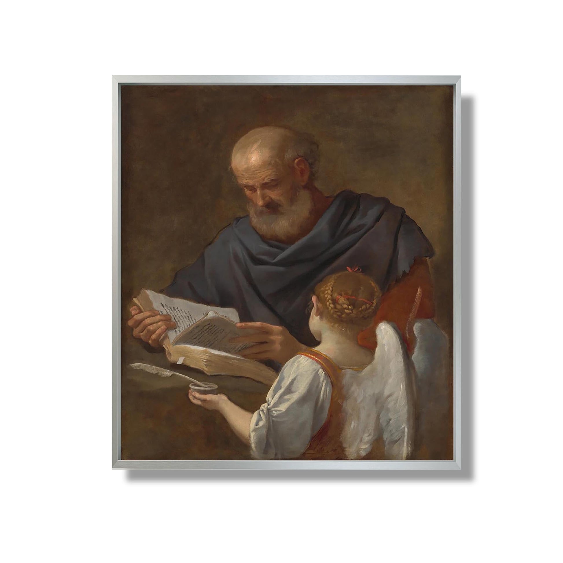 Saint Matthieu et l'Ange - Simone Cantarini - Reproduction Peinture