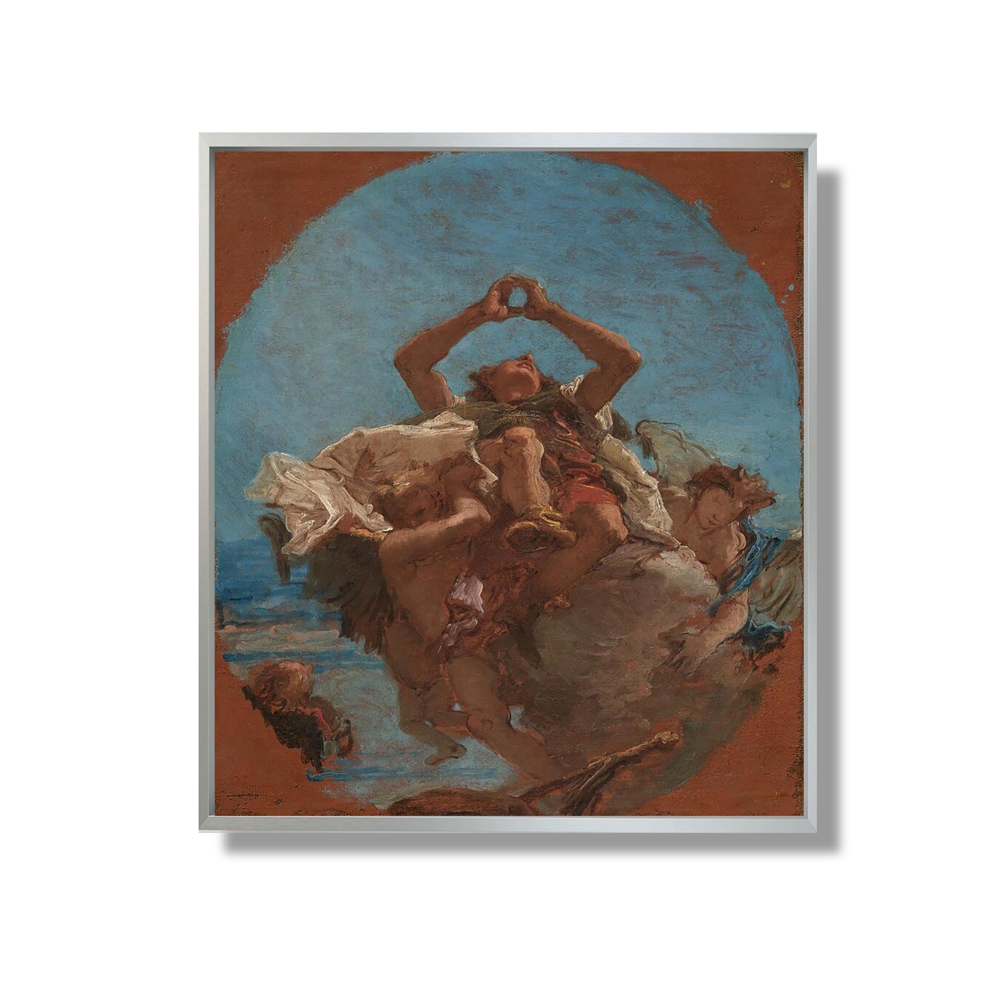 Saint Roch emporté au ciel par les anges - Giovanni Battista Tiepolo - Reproduction Peinture