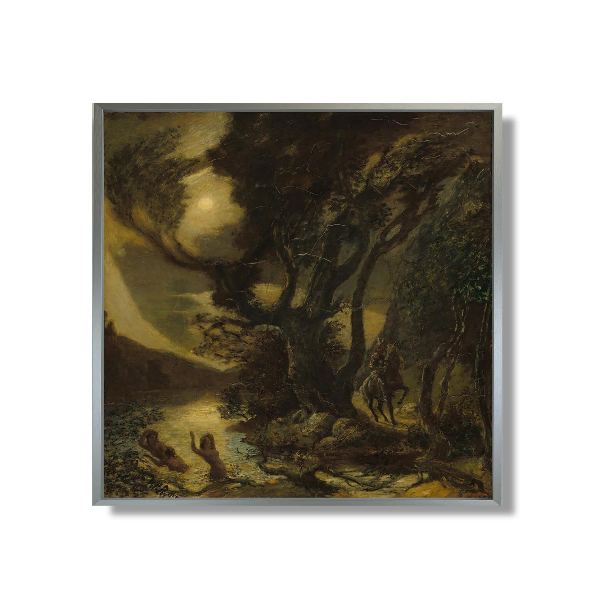 Siegfried and the Rhine Maidens - Albert Pinkham Ryder - Reproduction Peinture