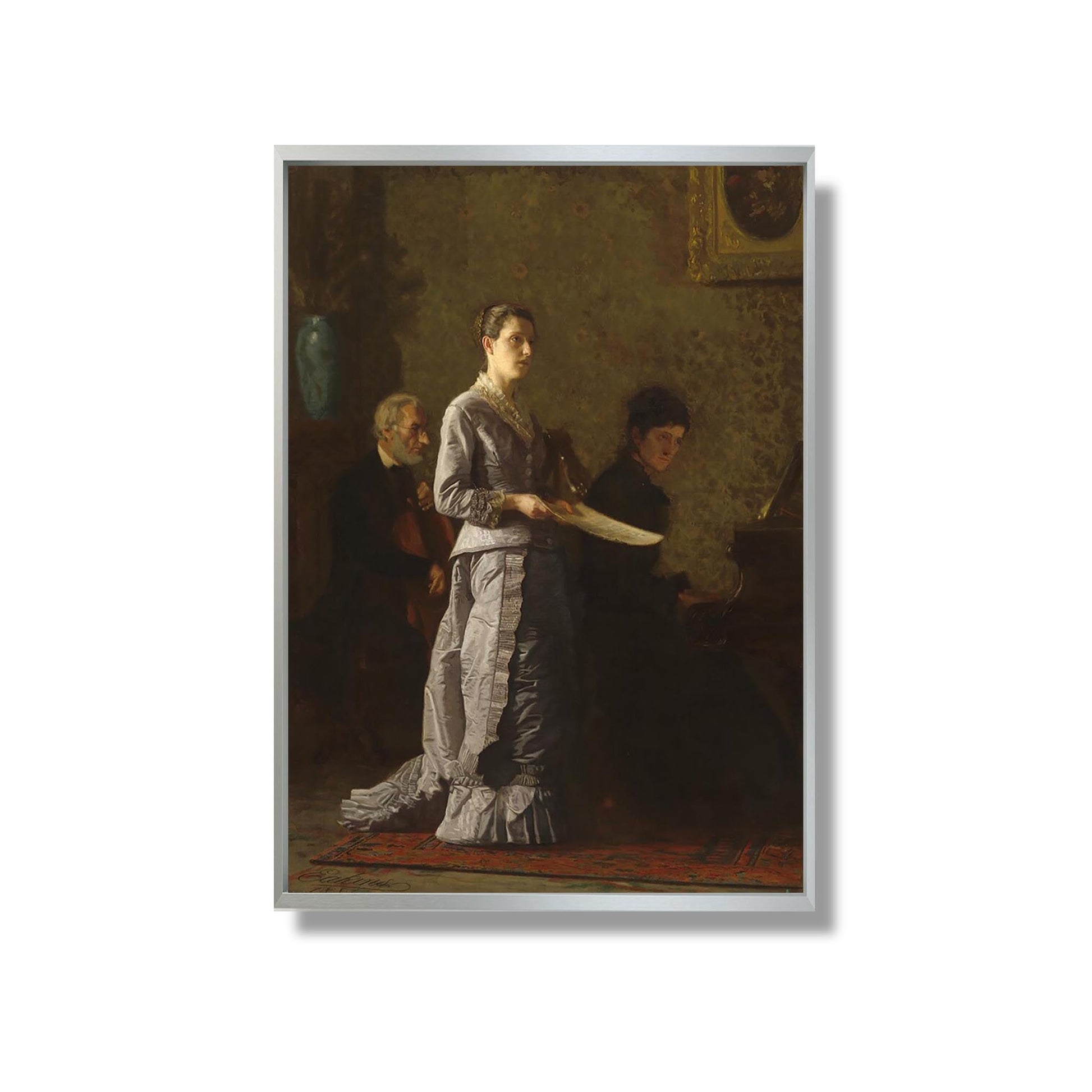 Singing a Pathetic Song - Thomas Eakins - Reproduction Peinture