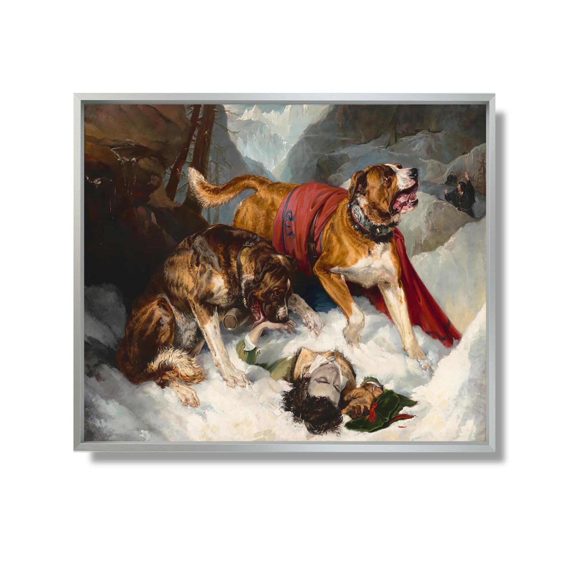 St. Bernard Dogs - Sir Edwin Landseer - Reproduction Peinture