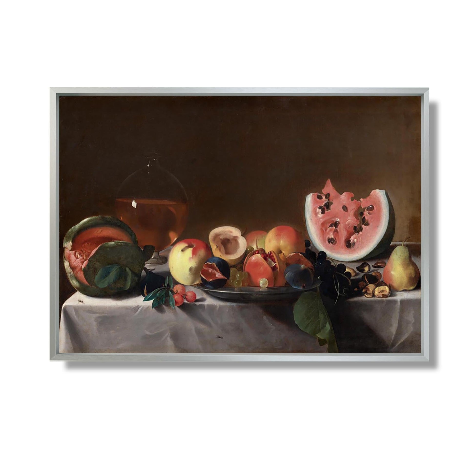 Still Life with Fruit and Carafe - Pensionante del Saraceni - Reproduction Peinture