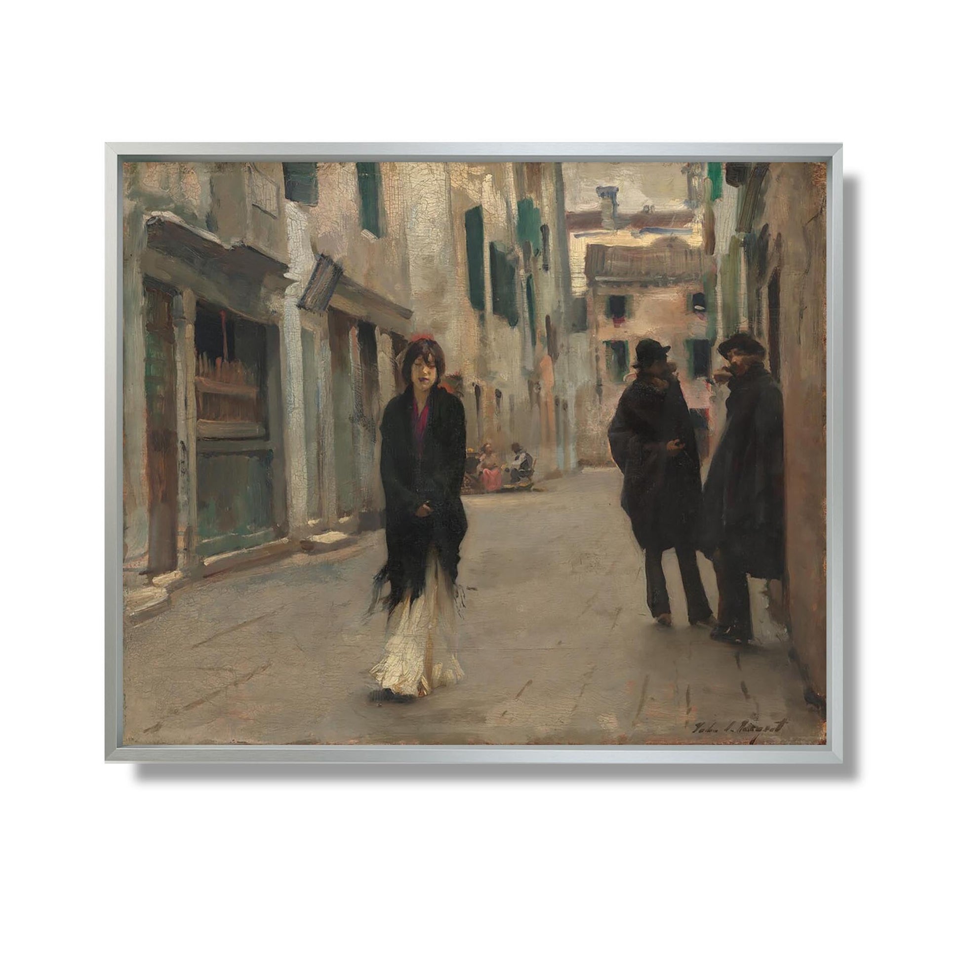 Street in Venice - John Singer Sargent - Reproduction Peinture