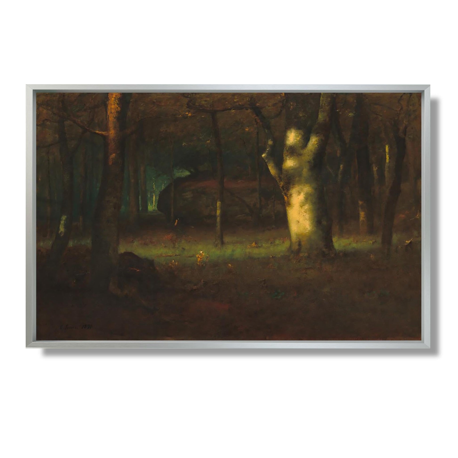 Sunset in the Woods - George Inness - Reproduction Peinture