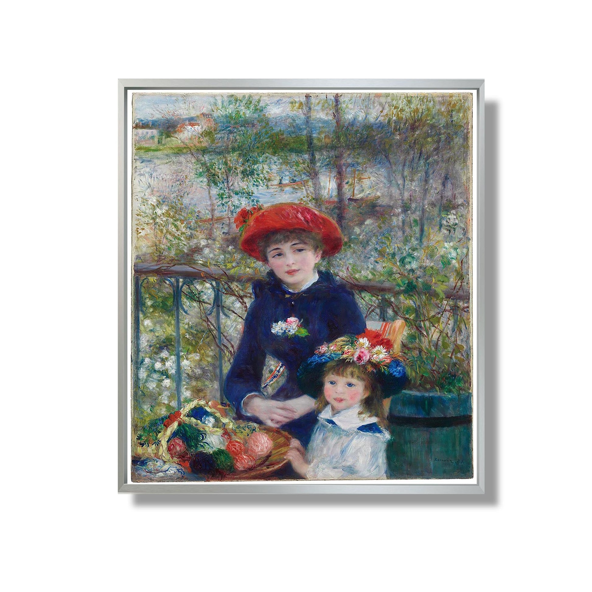 Sur la Terrasse - Pierre Auguste Renoir - Reproduction Peinture