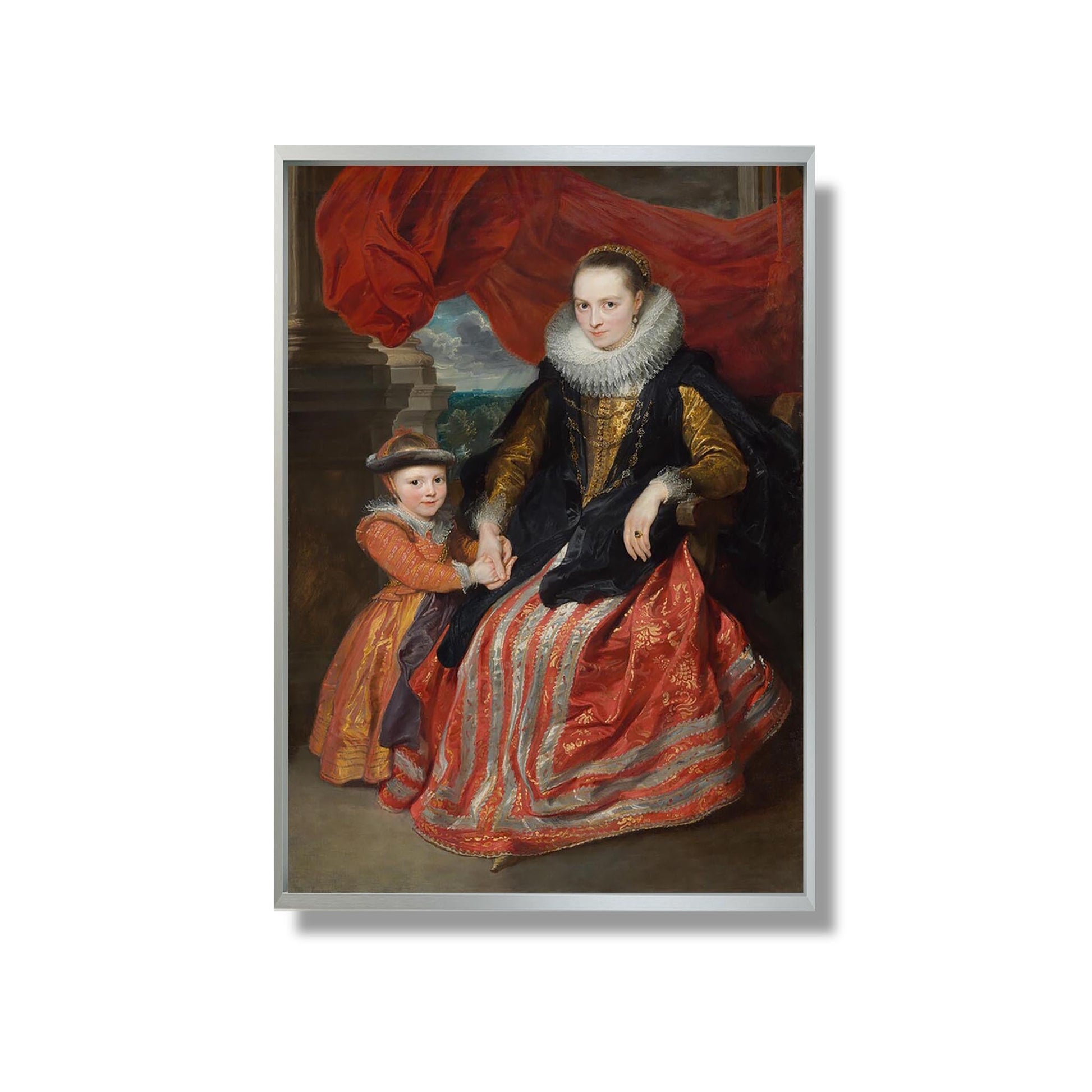 Susanna Fourment and Her Daughter - Sir Anthony van Dyck - Reproduction Peinture